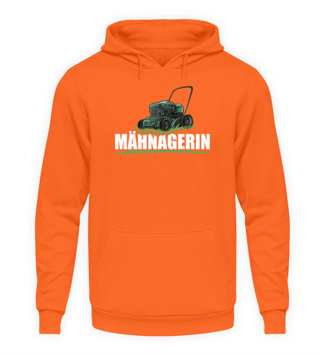 Mähnagerin Rasenmäher · Unisex Kapuzenpullover Hoodie-Unisex Hoodie-Orange Crush-S-Agrarstarz