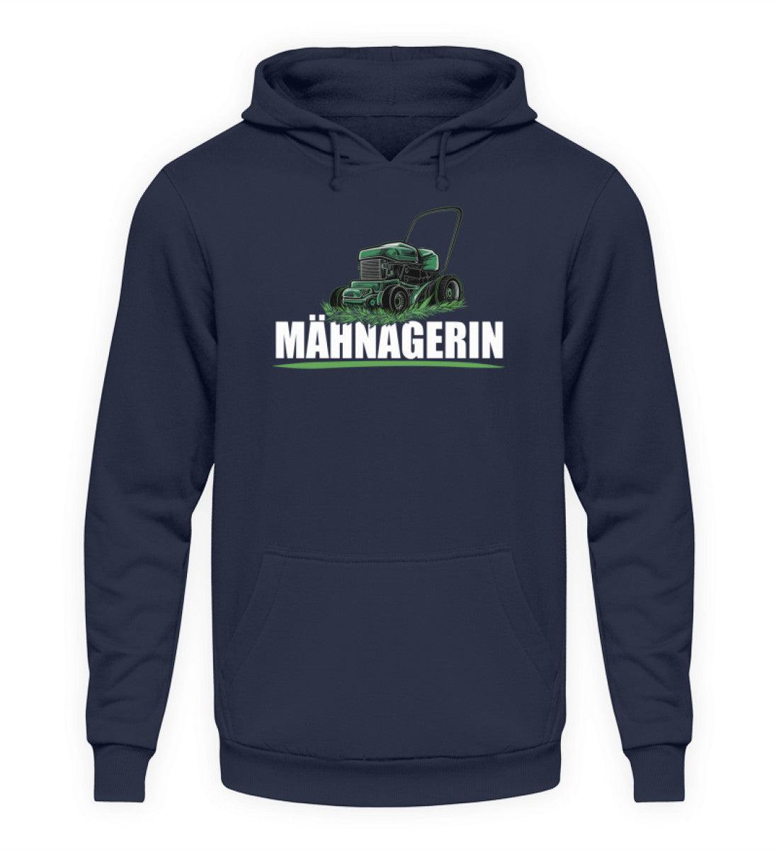 Mähnagerin Rasenmäher · Unisex Kapuzenpullover Hoodie-Unisex Hoodie-Oxford Navy-XS-Agrarstarz