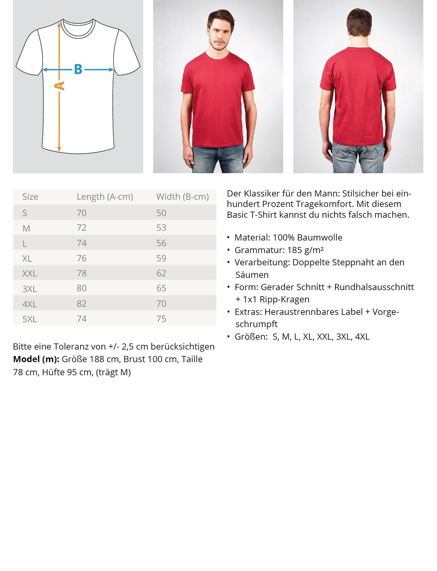 3 Ziegen Wasserfarben · Herren T-Shirt-Herren Basic T-Shirt-Agrarstarz