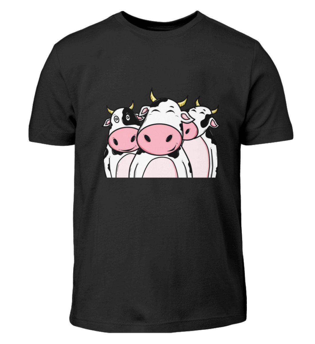 3 nette Kühe · Kinder T-Shirt-Kinder T-Shirt-Black-3/4 (98/104)-Agrarstarz