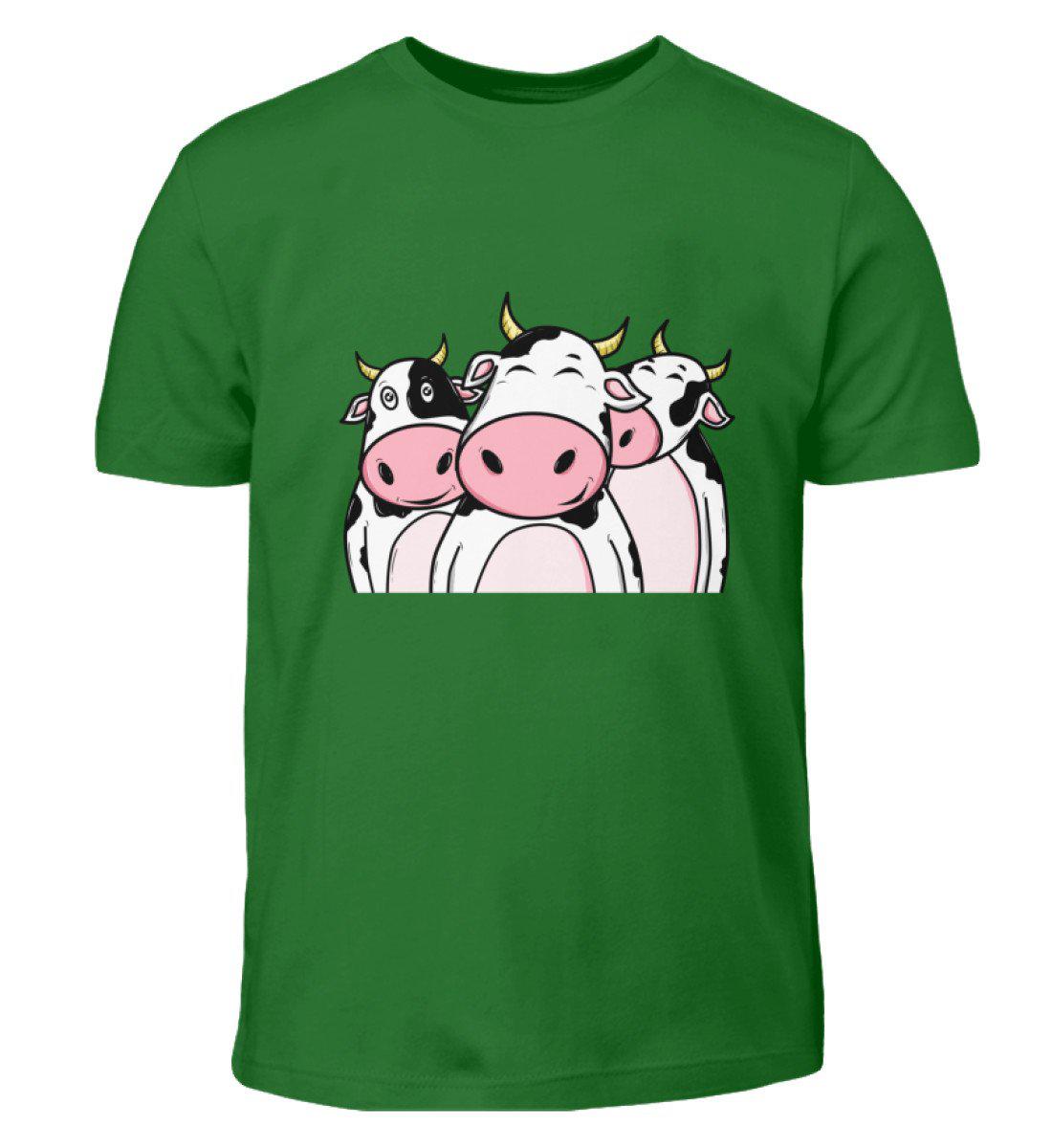 3 nette Kühe · Kinder T-Shirt-Kinder T-Shirt-Kelly Green-3/4 (98/104)-Agrarstarz
