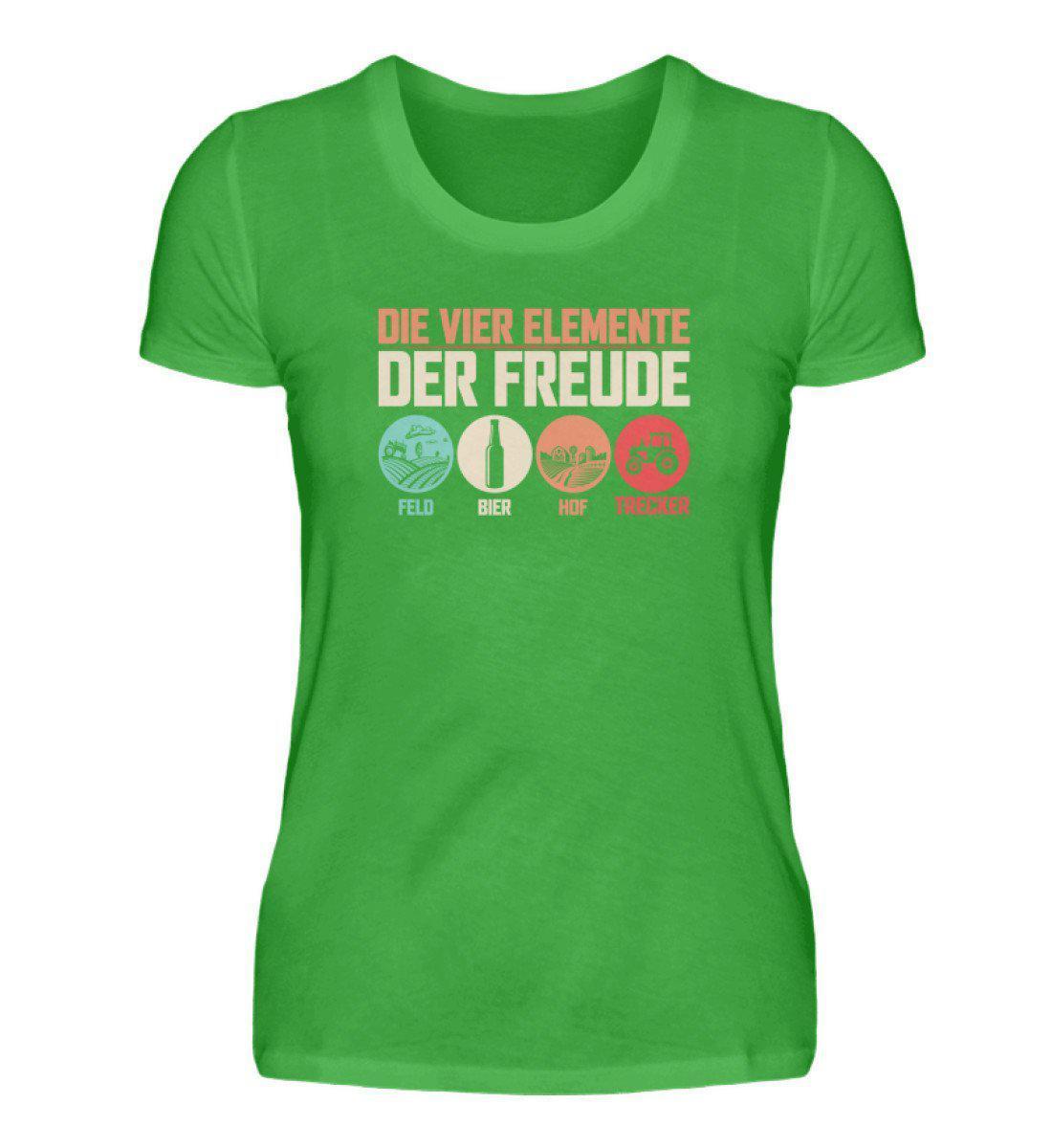 4 Elemente der Freude · Damen T-Shirt-Damen Basic T-Shirt-Green Apple-S-Agrarstarz