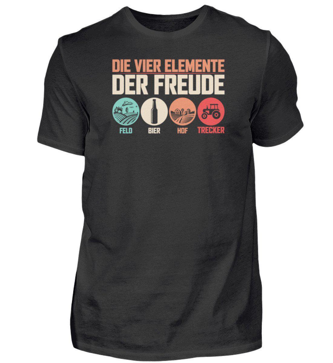 4 Elemente der Freude · Herren T-Shirt-Herren Basic T-Shirt-Black-S-Agrarstarz