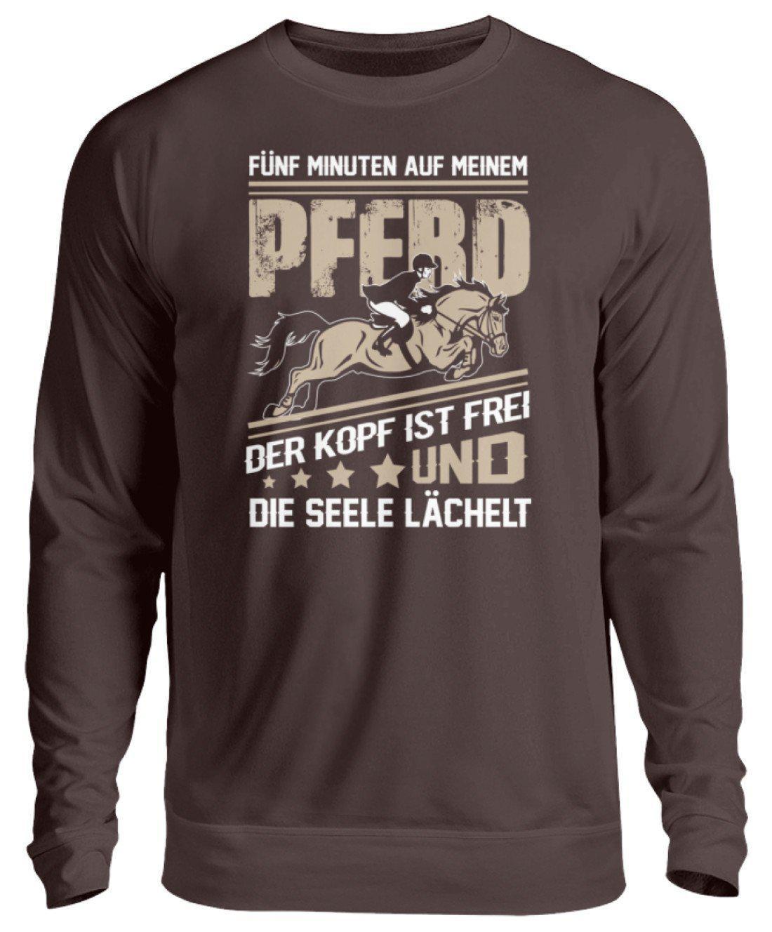 5 Minuten Pferd · Unisex Sweatshirt Pullover-Unisex Sweatshirt-Hot Chocolate-S-Agrarstarz