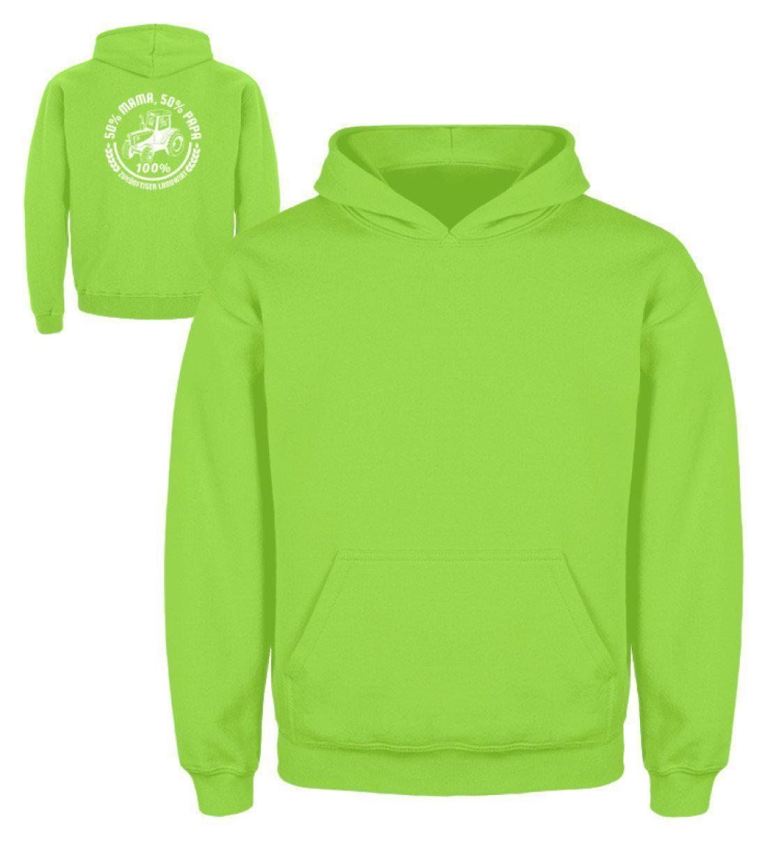 50% Mama 50% Papa · Kinder Kapuzenpullover Hoodie-Kinder Hoodie-Agrarstarz