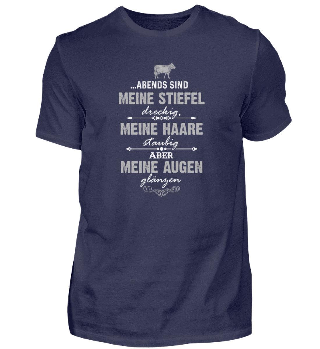 Abends Stiefel dreckig · Herren T-Shirt-Herren Basic T-Shirt-Navy-S-Agrarstarz