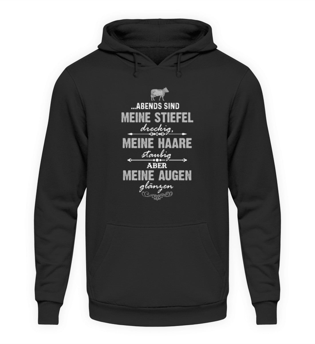 Abends Stiefel dreckig · Unisex Kapuzenpullover Hoodie-Unisex Hoodie-Deep Black-XS-Agrarstarz