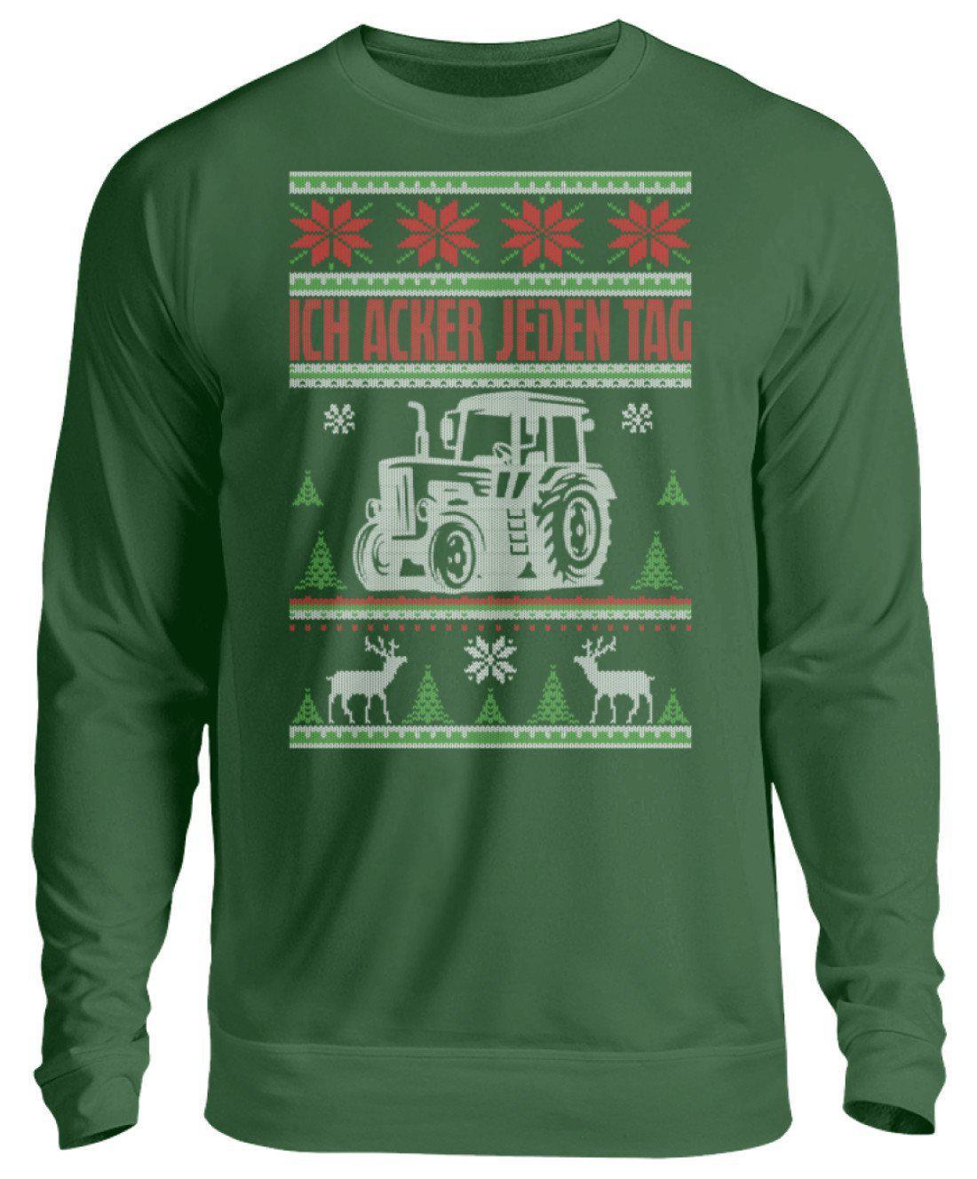 Acker Tag Ugly Christmas · Unisex Sweatshirt Pullover-Unisex Sweatshirt-Bottle Green-S-Agrarstarz