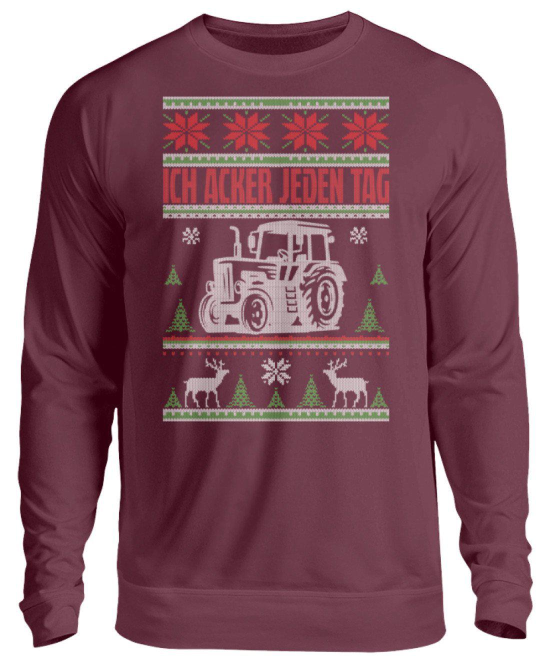 Acker Tag Ugly Christmas · Unisex Sweatshirt Pullover-Unisex Sweatshirt-Burgundy-S-Agrarstarz