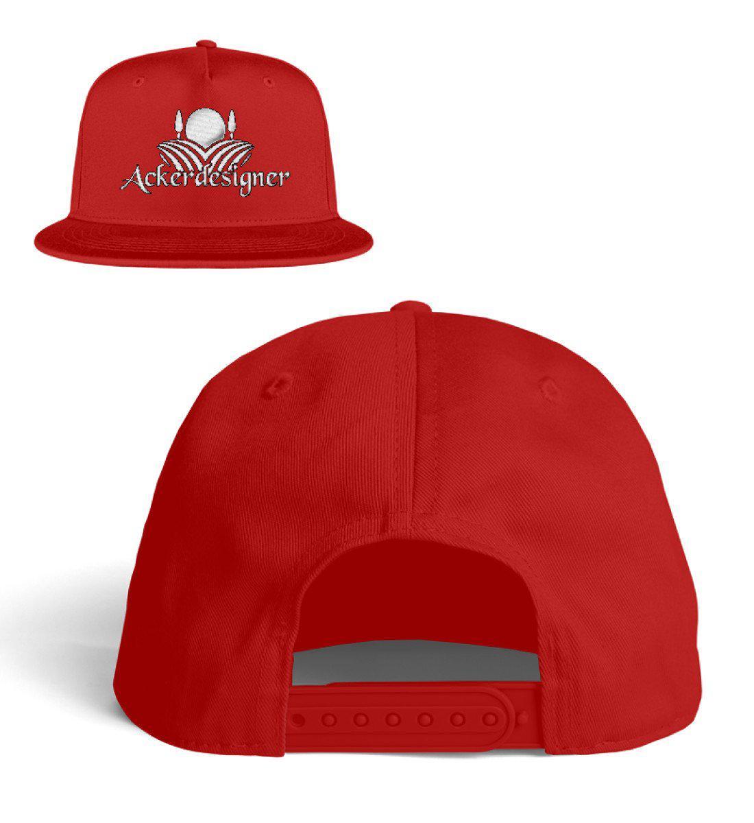 Ackerdesigner · Bestickte Snapback Mütze-Snapback mit Stick-Red-Einheitsgröße-Agrarstarz
