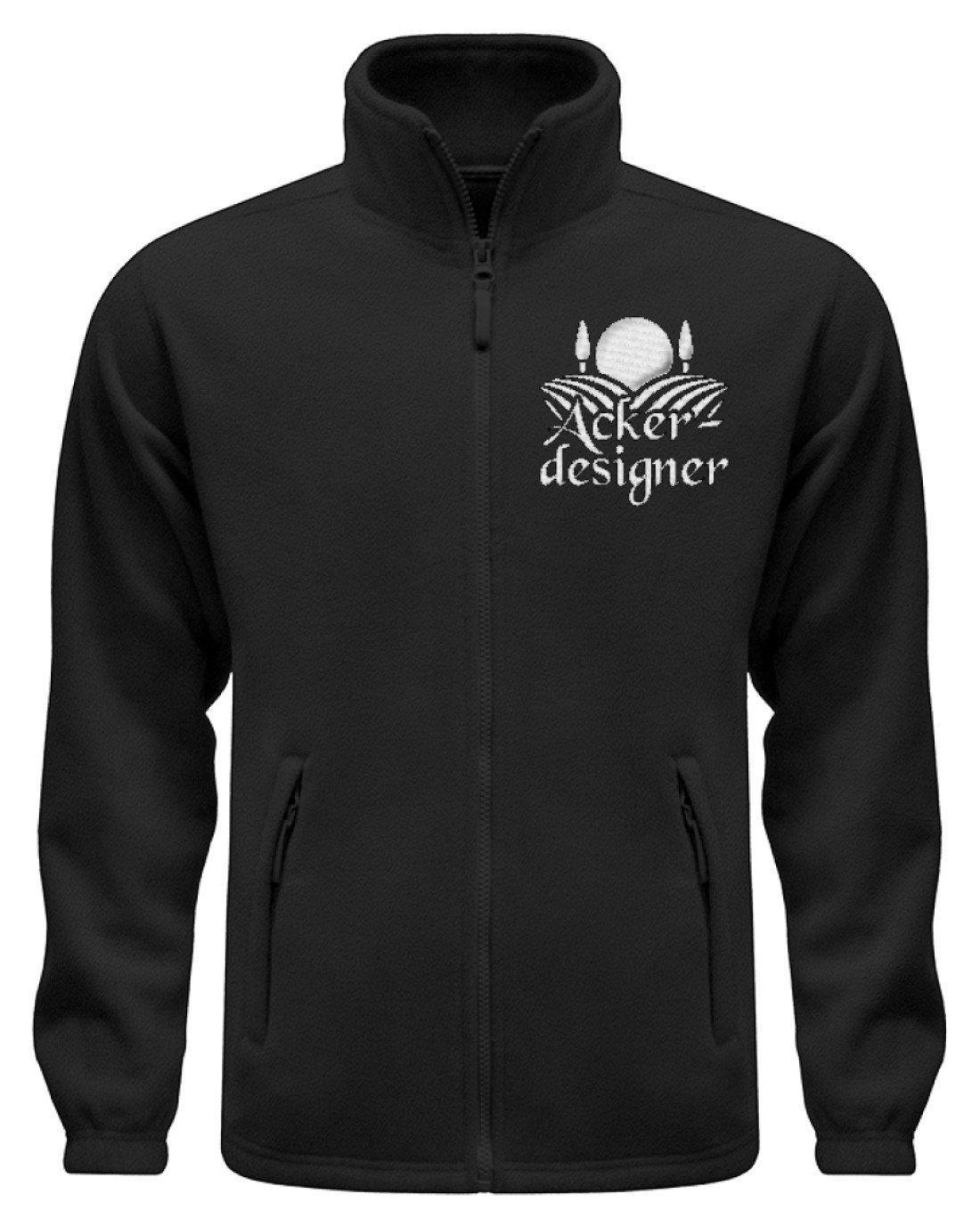 Ackerdesigner · Fleece Jacke mit Stick-Fleece Jacke mit Stick-Black-S-Agrarstarz