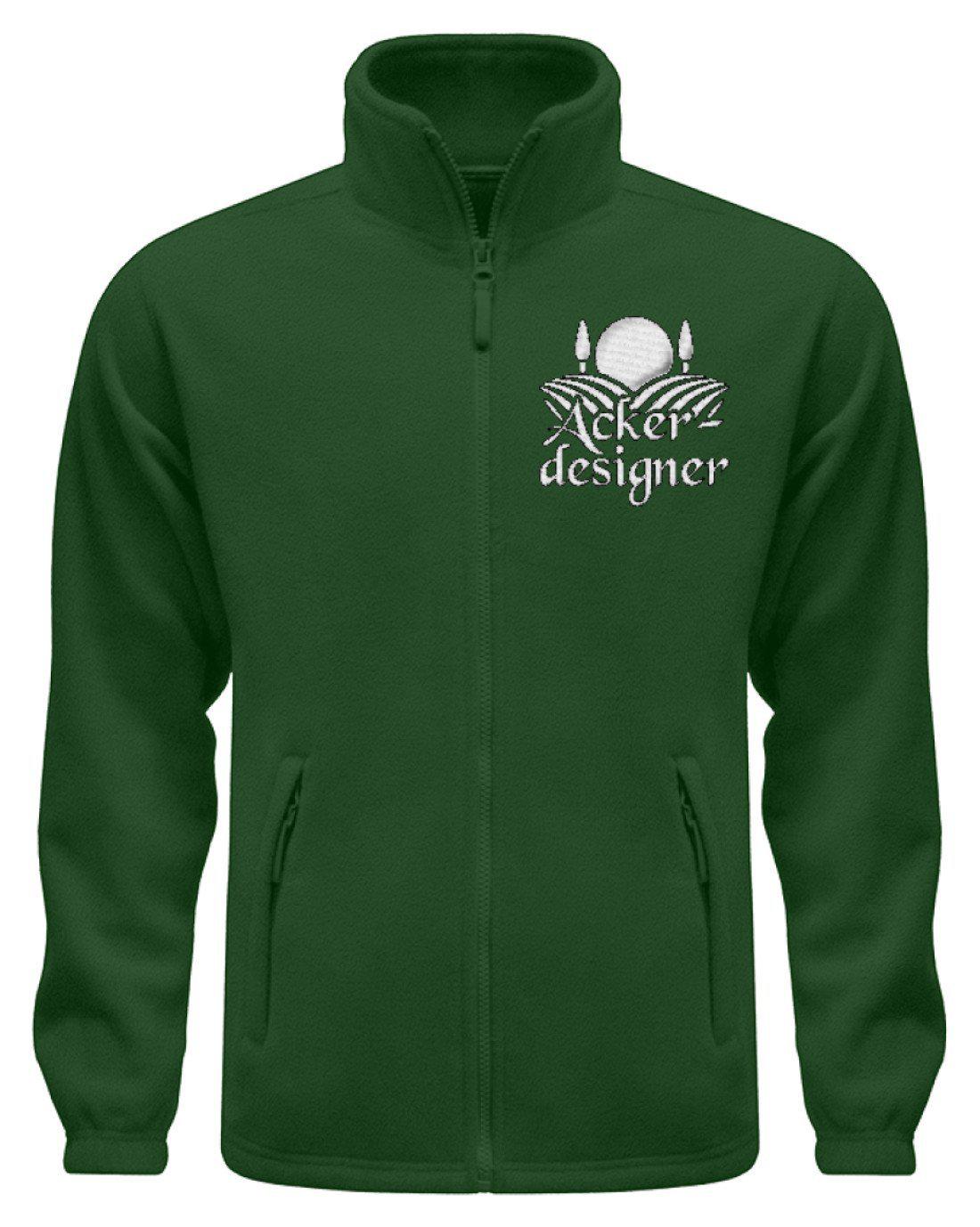 Ackerdesigner · Fleece Jacke mit Stick-Fleece Jacke mit Stick-Dark Green-S-Agrarstarz