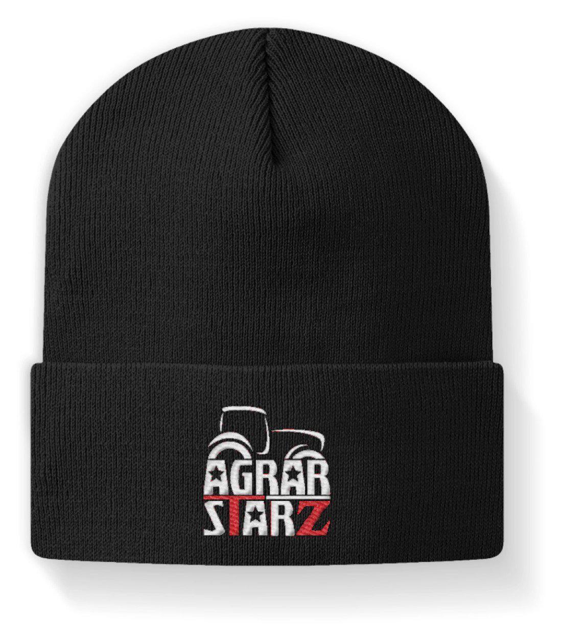 Agrarstarz 1 · Beanie Mütze-Beanie mit Stick-Black-M-Agrarstarz