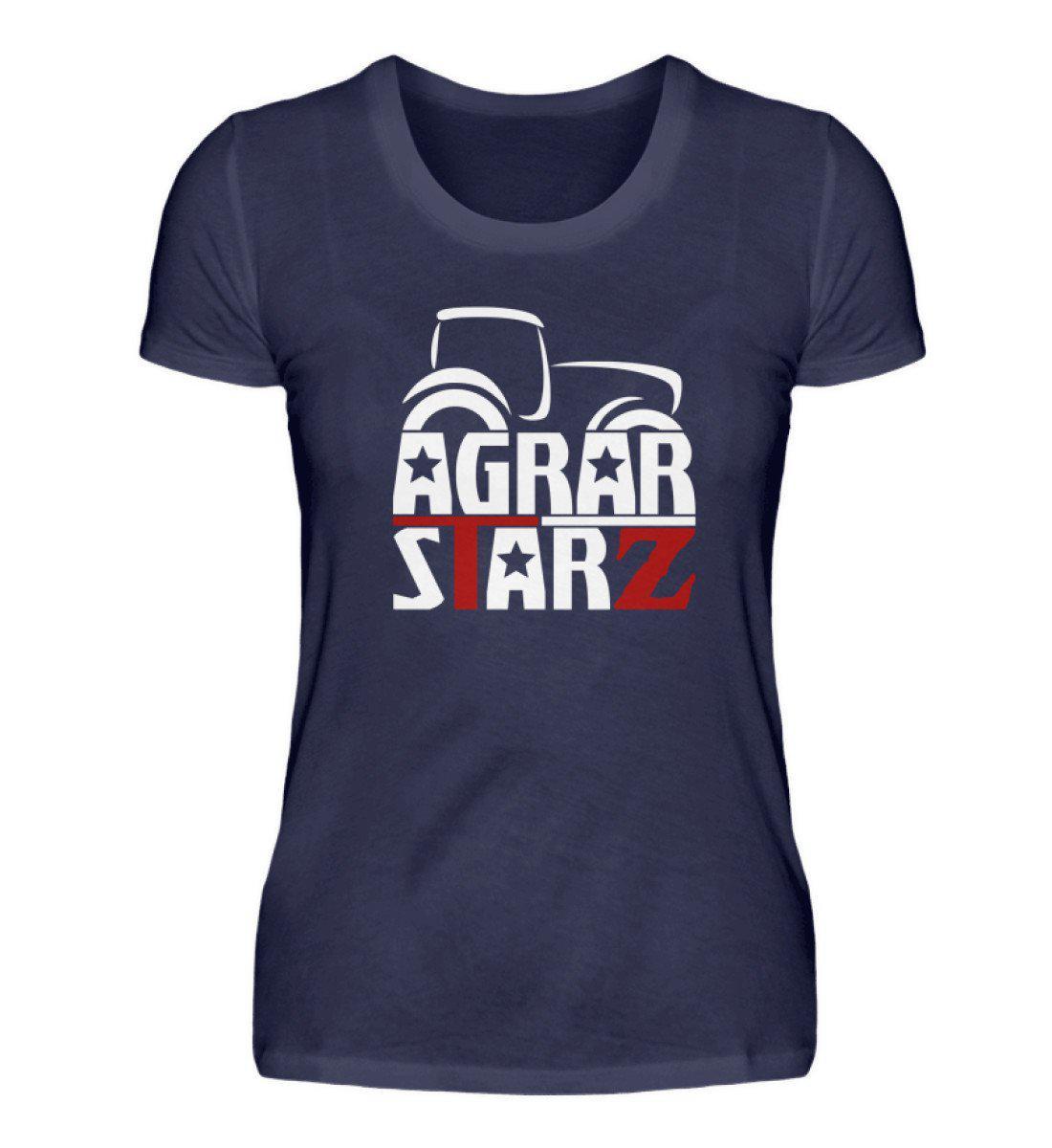 Agrarstarz · Damen T-Shirt-Damen Basic T-Shirt-Navy-S-Agrarstarz