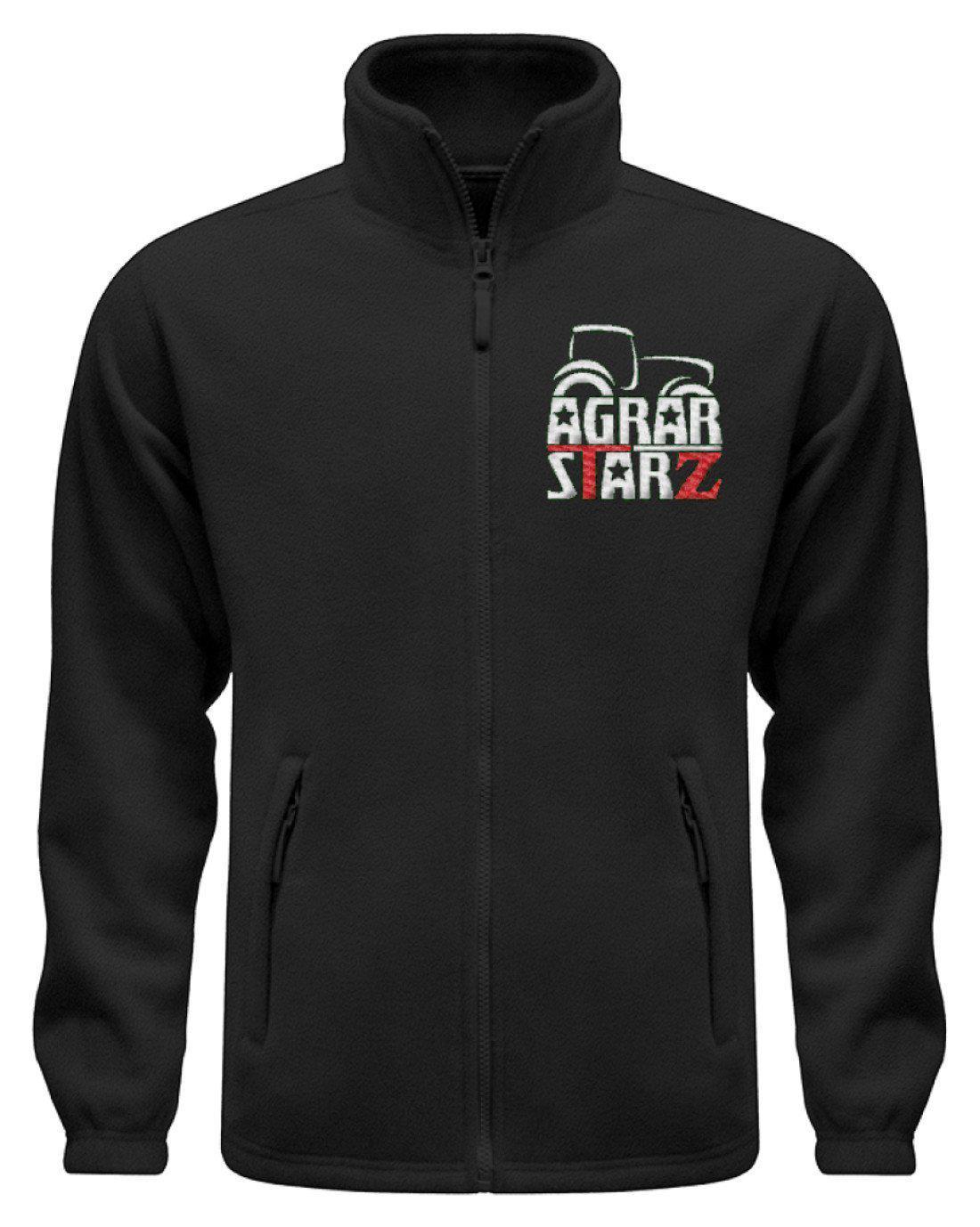 Agrarstarz · Fleece Jacke mit Stick-Fleece Jacke mit Stick-Black-S-Agrarstarz