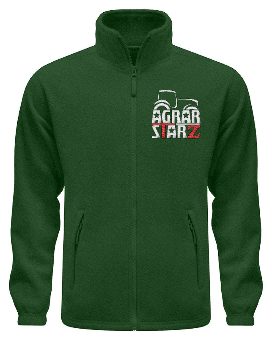 Agrarstarz · Fleece Jacke mit Stick-Fleece Jacke mit Stick-Dark Green-S-Agrarstarz