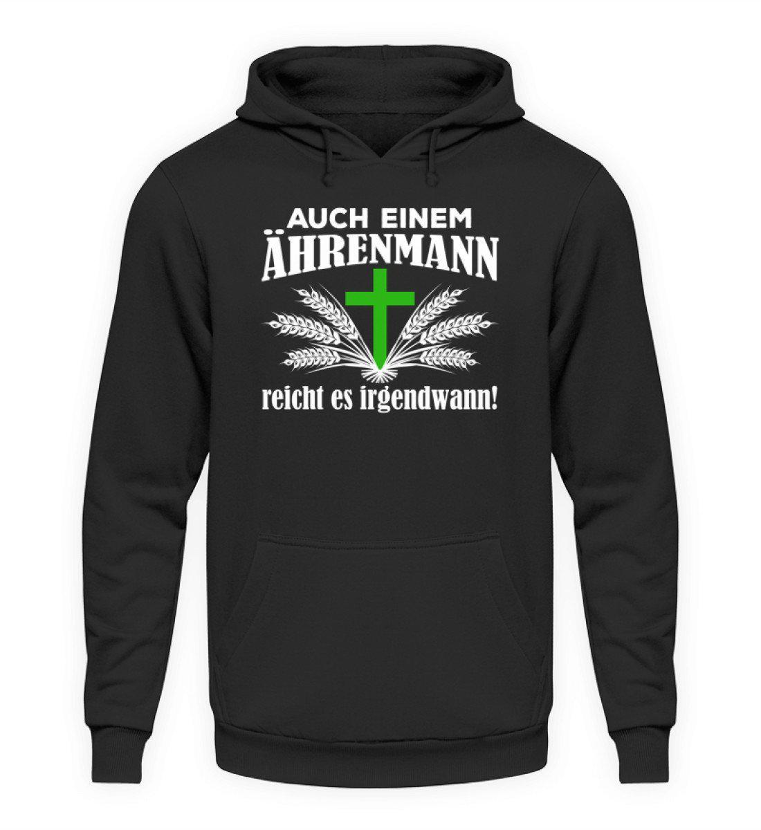 Ährenmann es reicht · Unisex Kapuzenpullover Hoodie-Unisex Hoodie-Jet Black-L-Agrarstarz