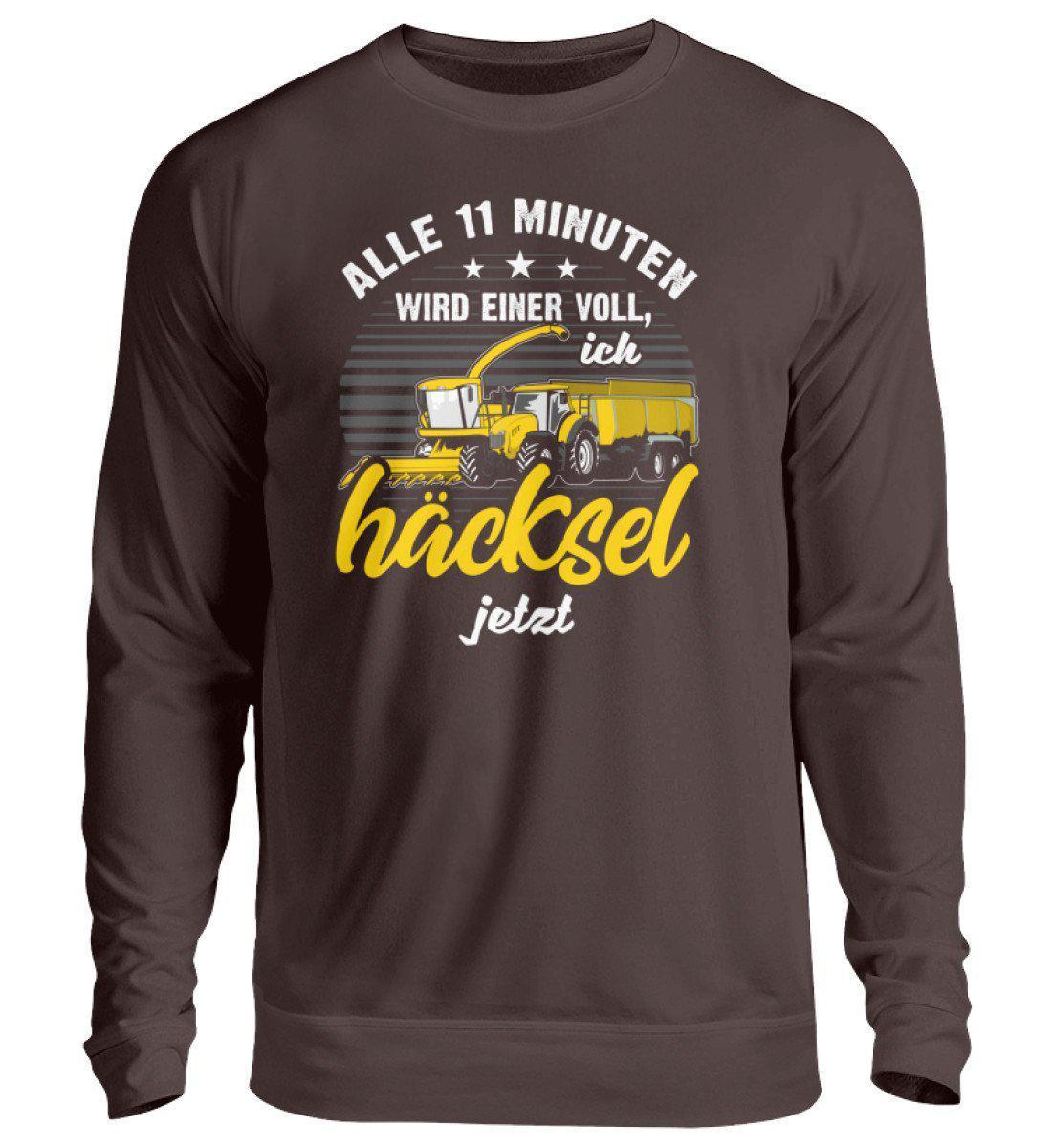 Alle 11 Minuten häckseln · Unisex Sweatshirt Pullover-Unisex Sweatshirt-Hot Chocolate-S-Agrarstarz