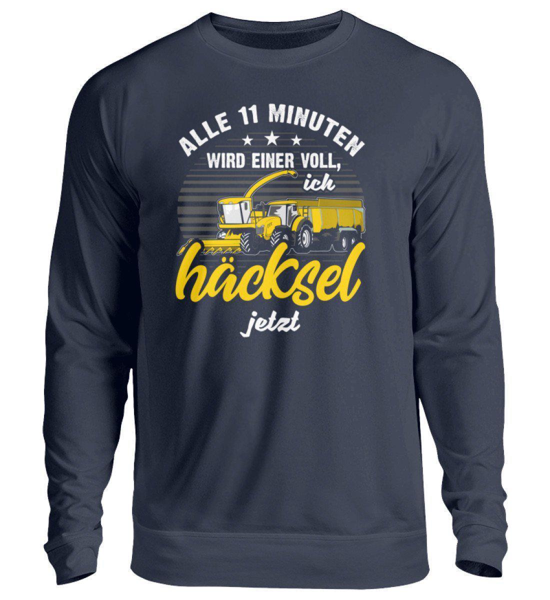 Alle 11 Minuten häckseln · Unisex Sweatshirt Pullover-Unisex Sweatshirt-Oxford Navy-S-Agrarstarz