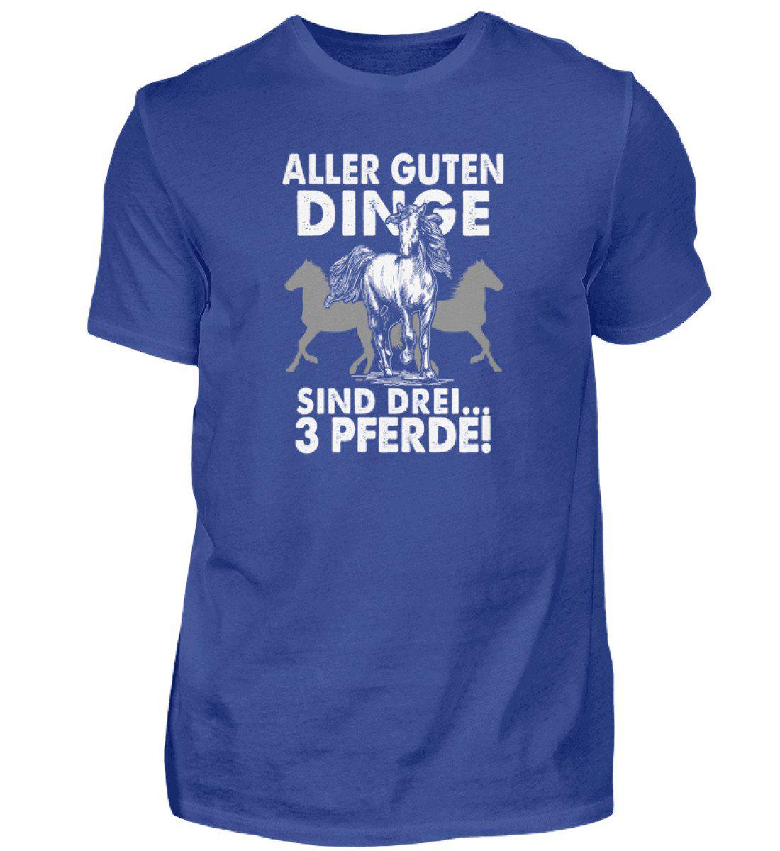 Aller guten Dinge sind 3 Pferde · Herren T-Shirt-Herren Basic T-Shirt-Royal Blue-S-Agrarstarz