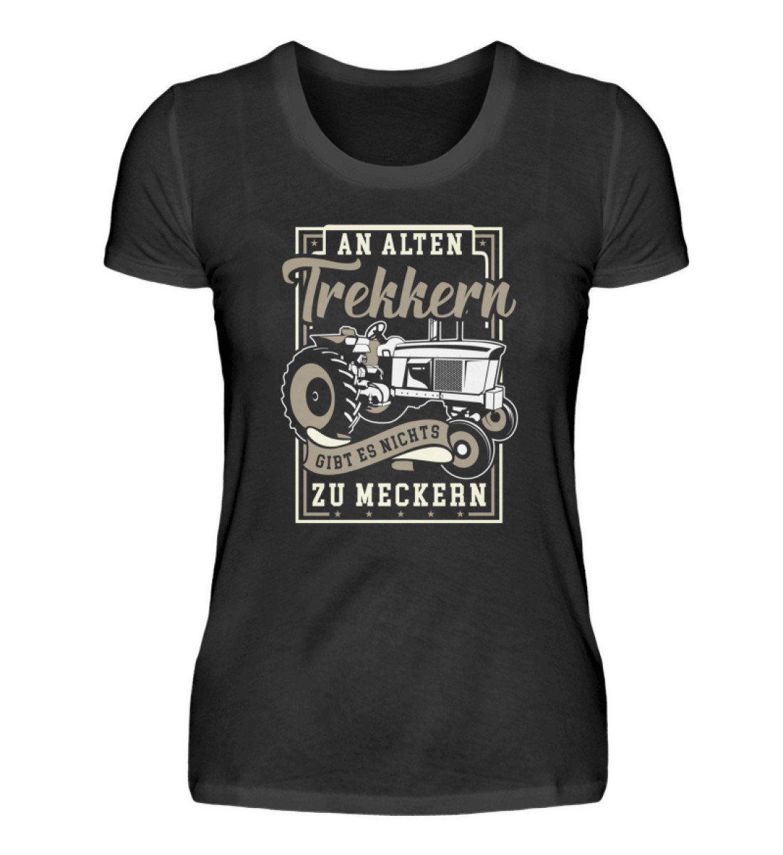 Alte Trekker meckern · Damen T-Shirt-Damen Basic T-Shirt-Black-S-Agrarstarz