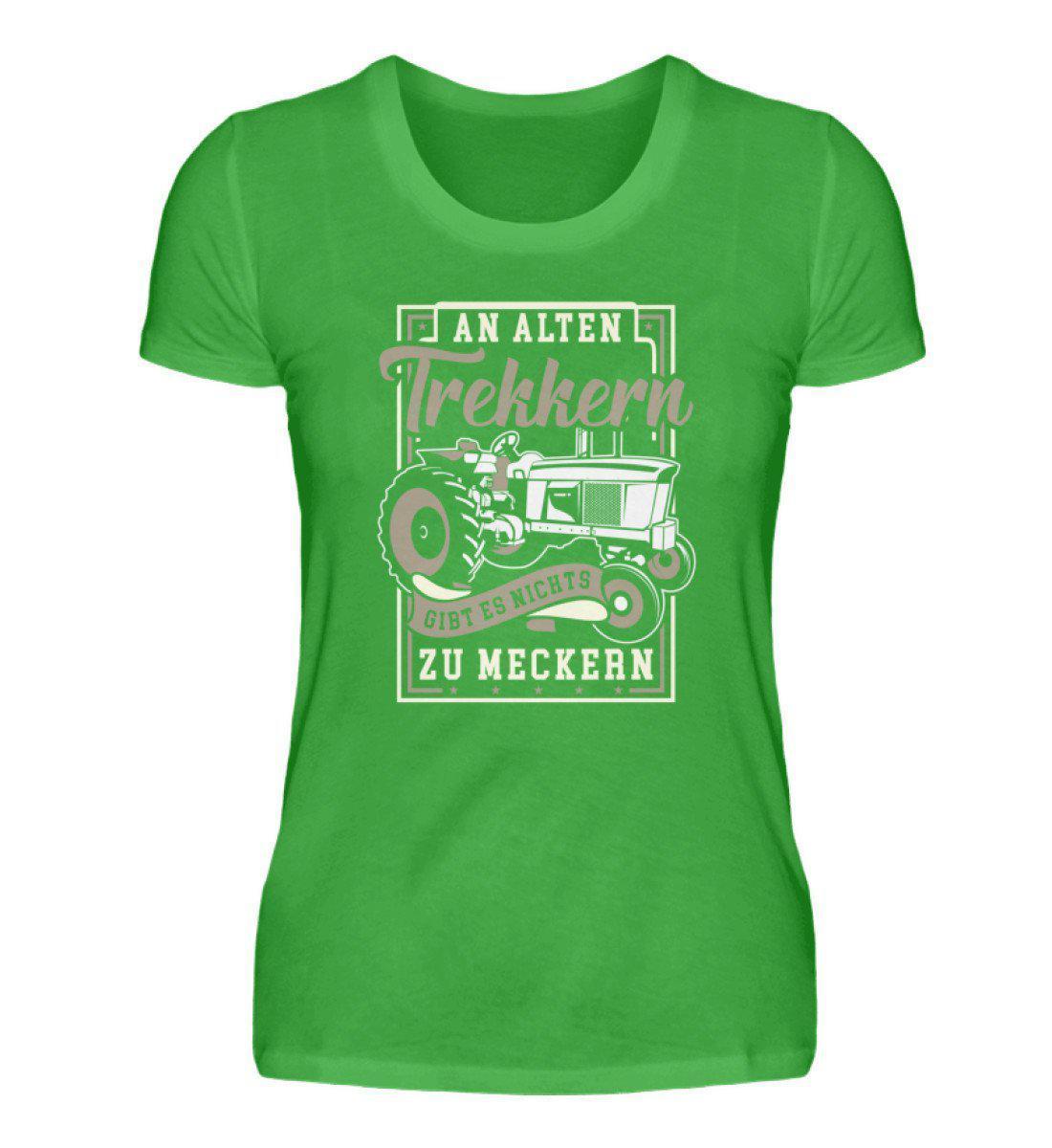 Alte Trekker meckern · Damen T-Shirt-Damen Basic T-Shirt-Green Apple-S-Agrarstarz