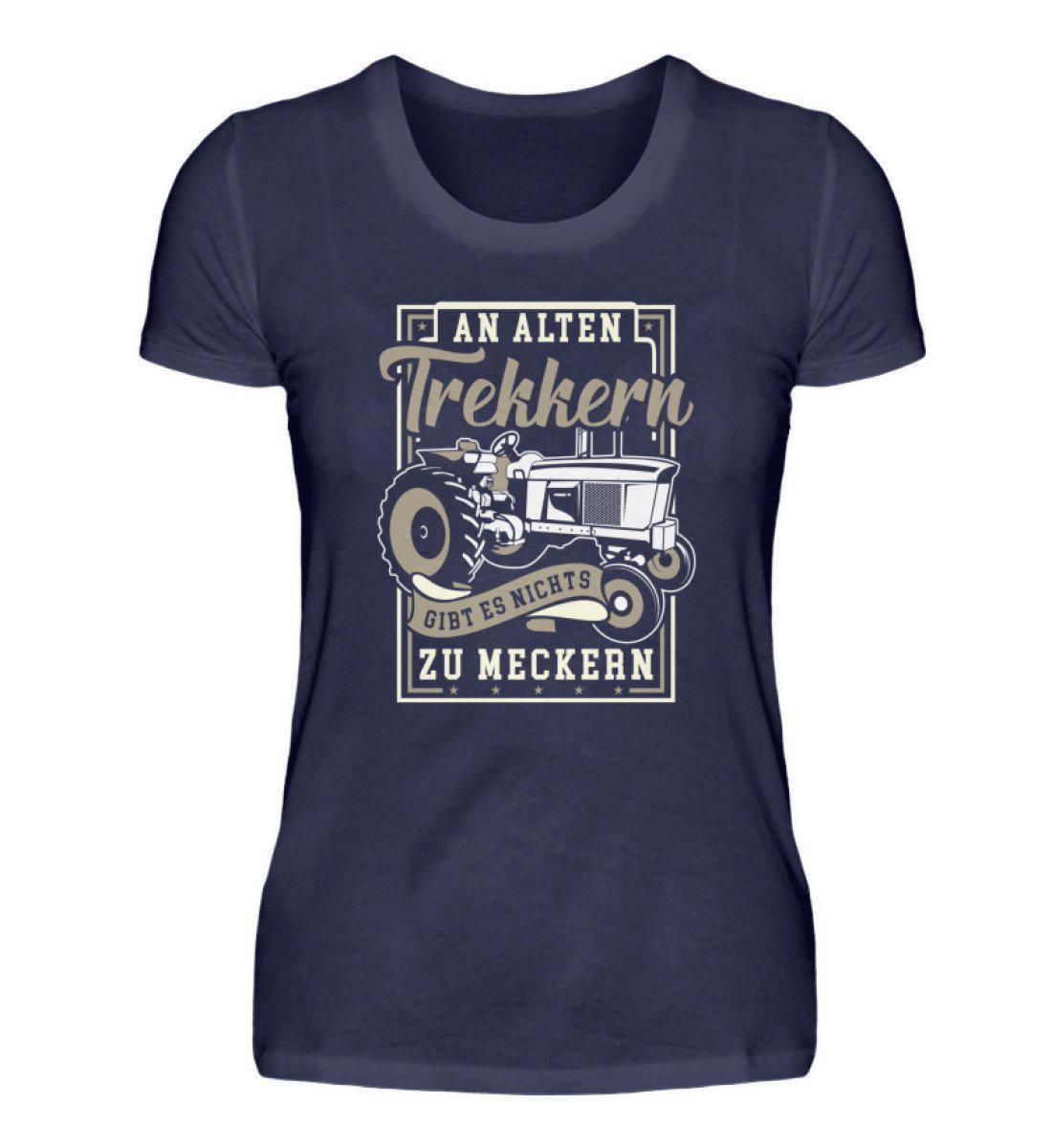 Alte Trekker meckern · Damen T-Shirt-Damen Basic T-Shirt-Navy-S-Agrarstarz