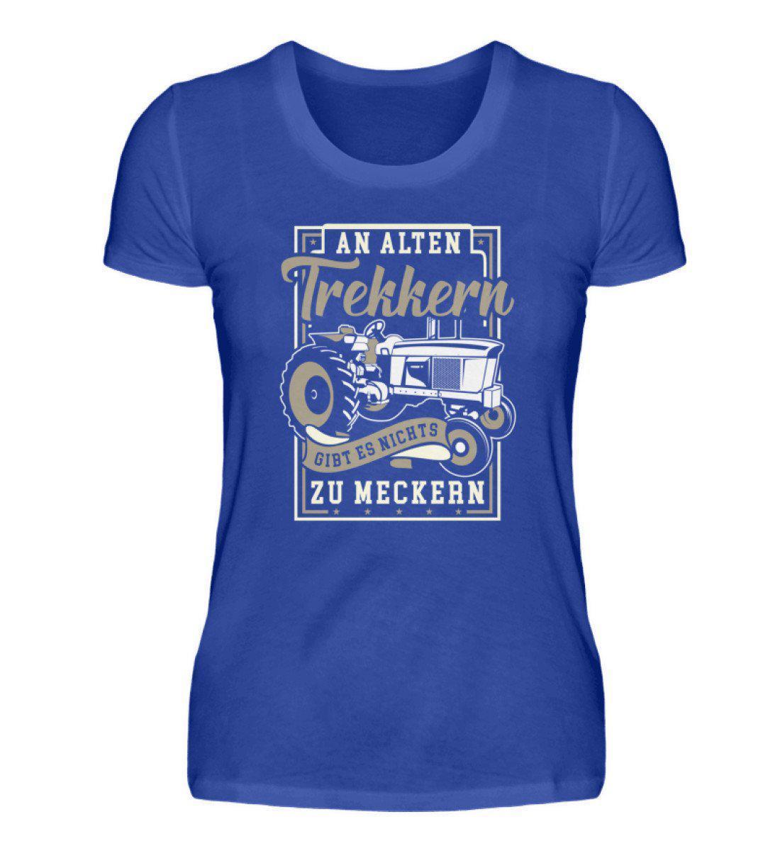 Alte Trekker meckern · Damen T-Shirt-Damen Basic T-Shirt-Neon Blue-S-Agrarstarz