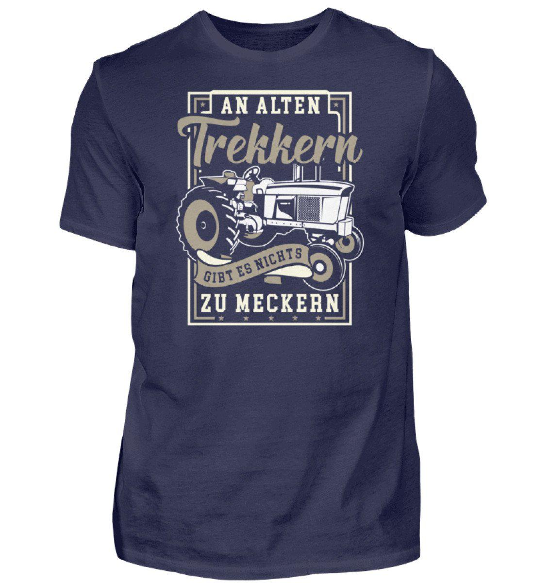 Alte Trekker meckern · Herren T-Shirt-Herren Basic T-Shirt-Navy-S-Agrarstarz