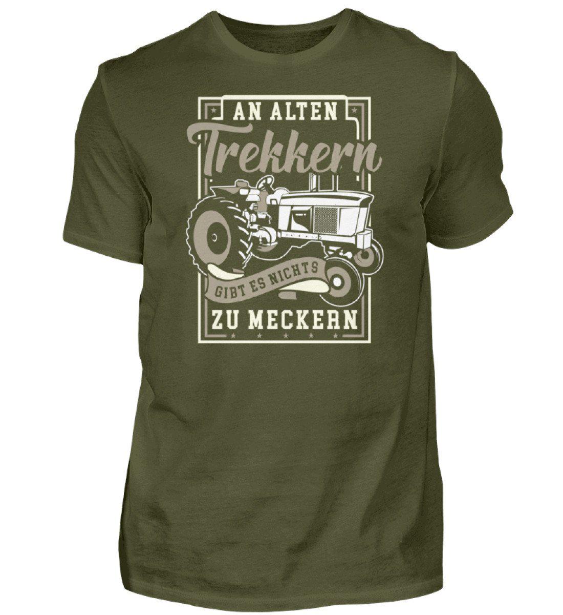 Alte Trekker meckern · Herren T-Shirt-Herren Basic T-Shirt-Urban Khaki-S-Agrarstarz