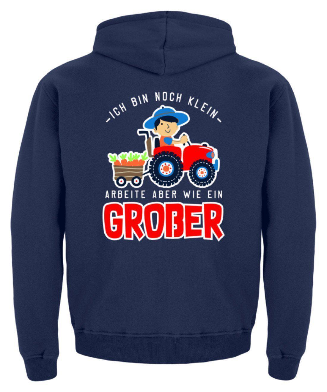 Arbeite wie ein Großer · Kinder Kapuzenpullover Hoodie-Kinder Hoodie-Agrarstarz