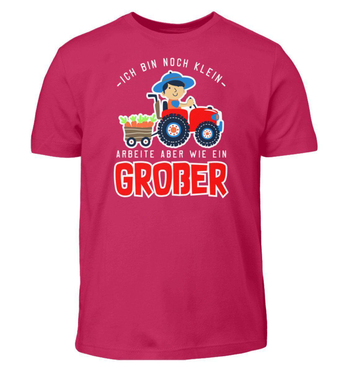 Arbeite wie ein Großer · Kinder T-Shirt-Kinder T-Shirt-Sorbet-3/4 (98/104)-Agrarstarz