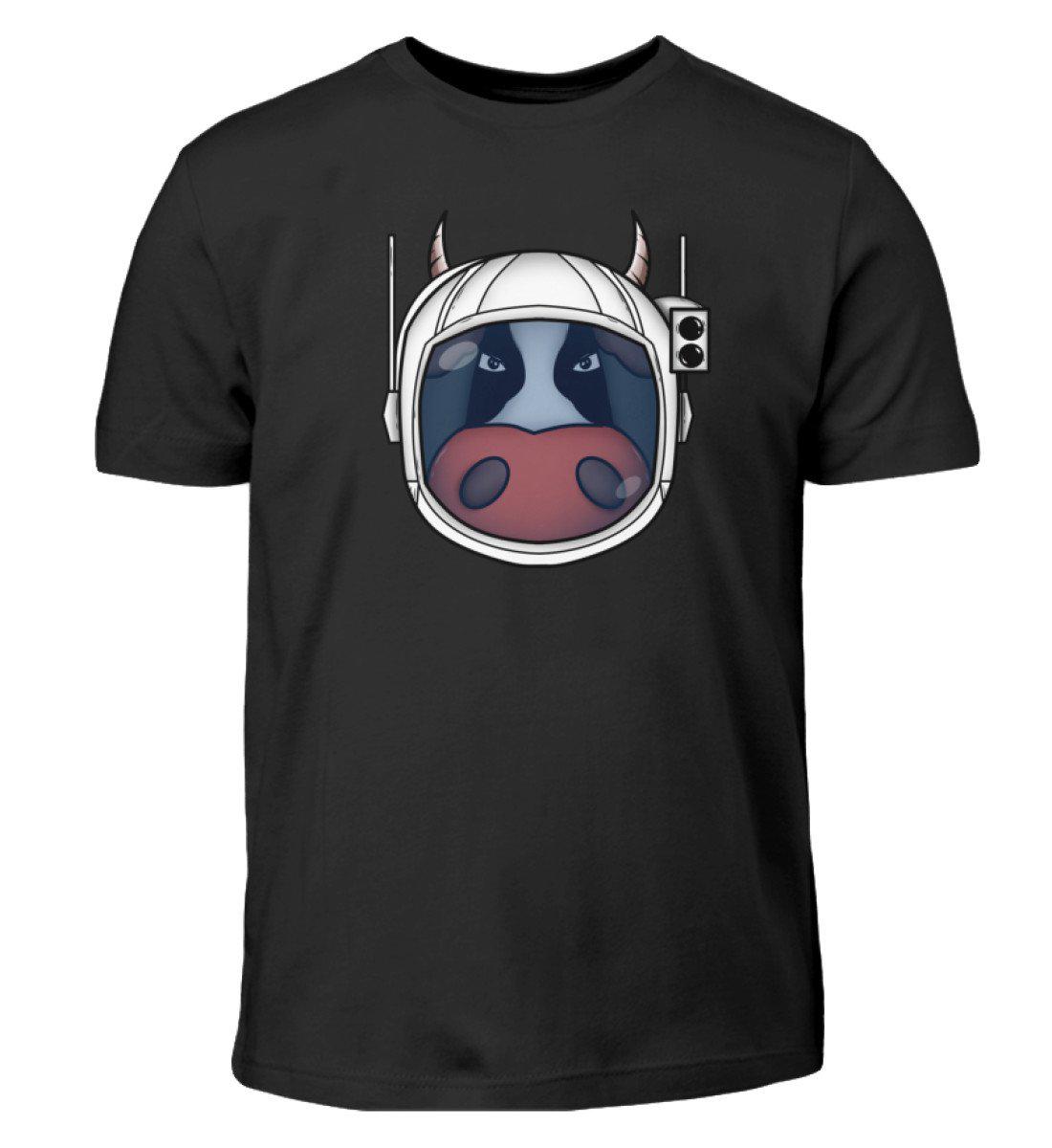 Astronauten Kuh · Kinder T-Shirt-Kinder T-Shirt-Black-3/4 (98/104)-Agrarstarz