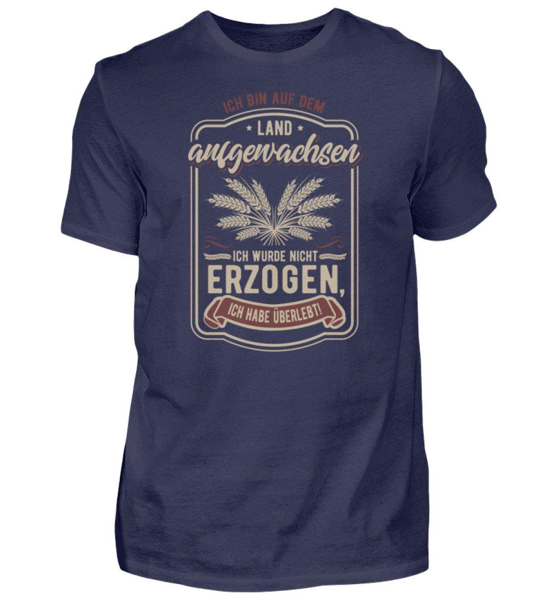 Auf dem Land aufgewachsen · Herren T-Shirt-Herren Basic T-Shirt-Navy-S-Agrarstarz