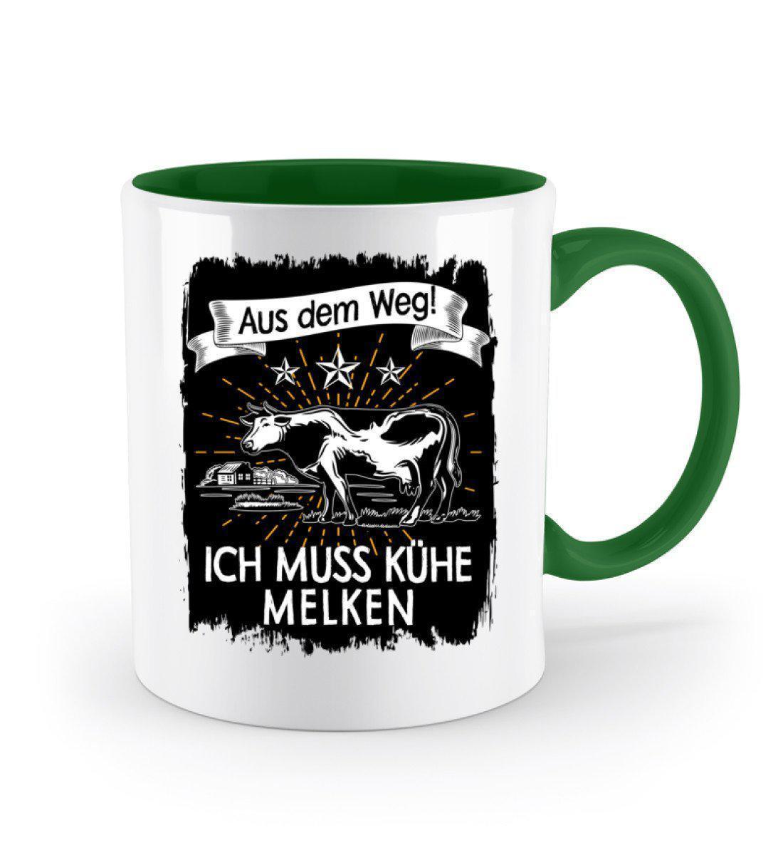 Aus dem Weg! Kühe melken · Keramik Tasse zweifarbig-Keramik Tasse Zweifarbig-Agrarstarz