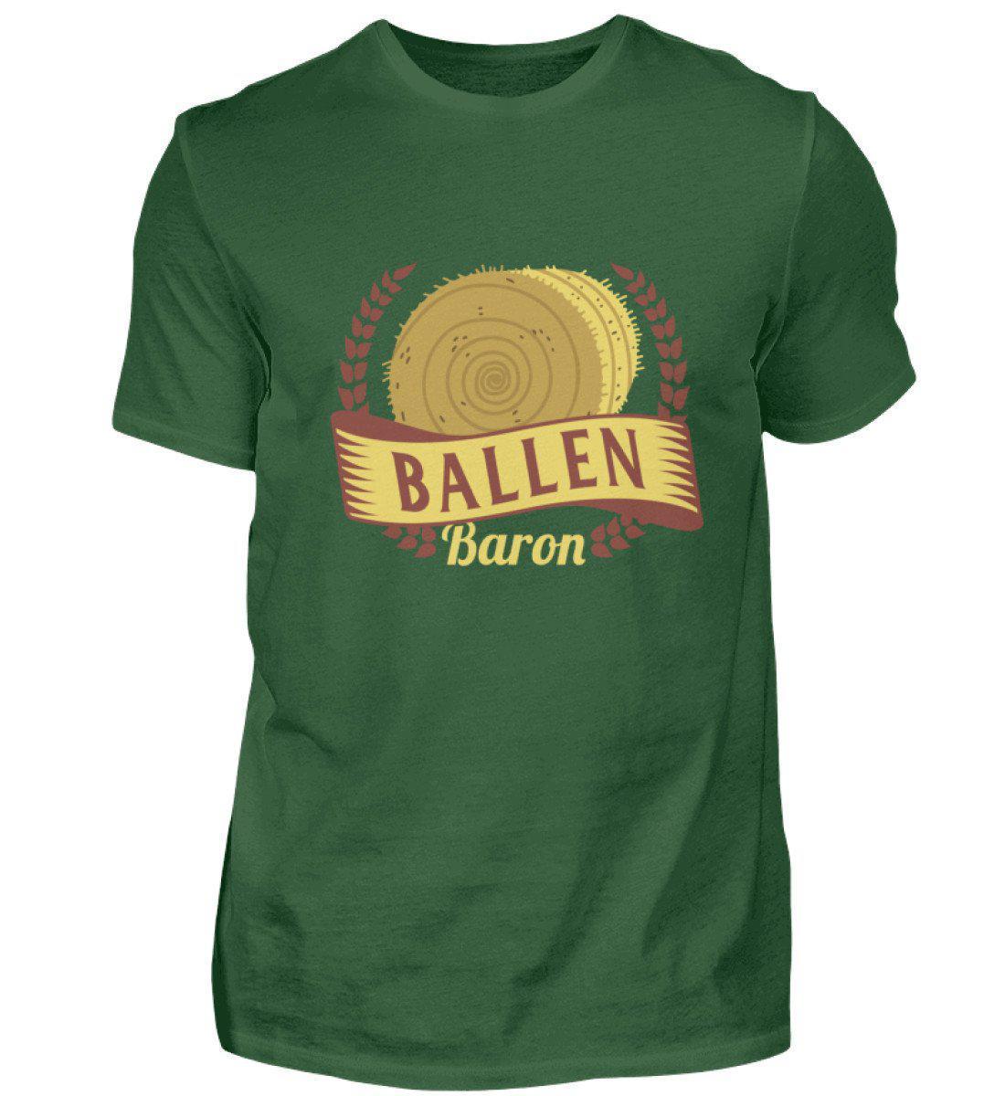Ballen Baron · Herren T-Shirt-Herren Basic T-Shirt-Bottle Green-S-Agrarstarz