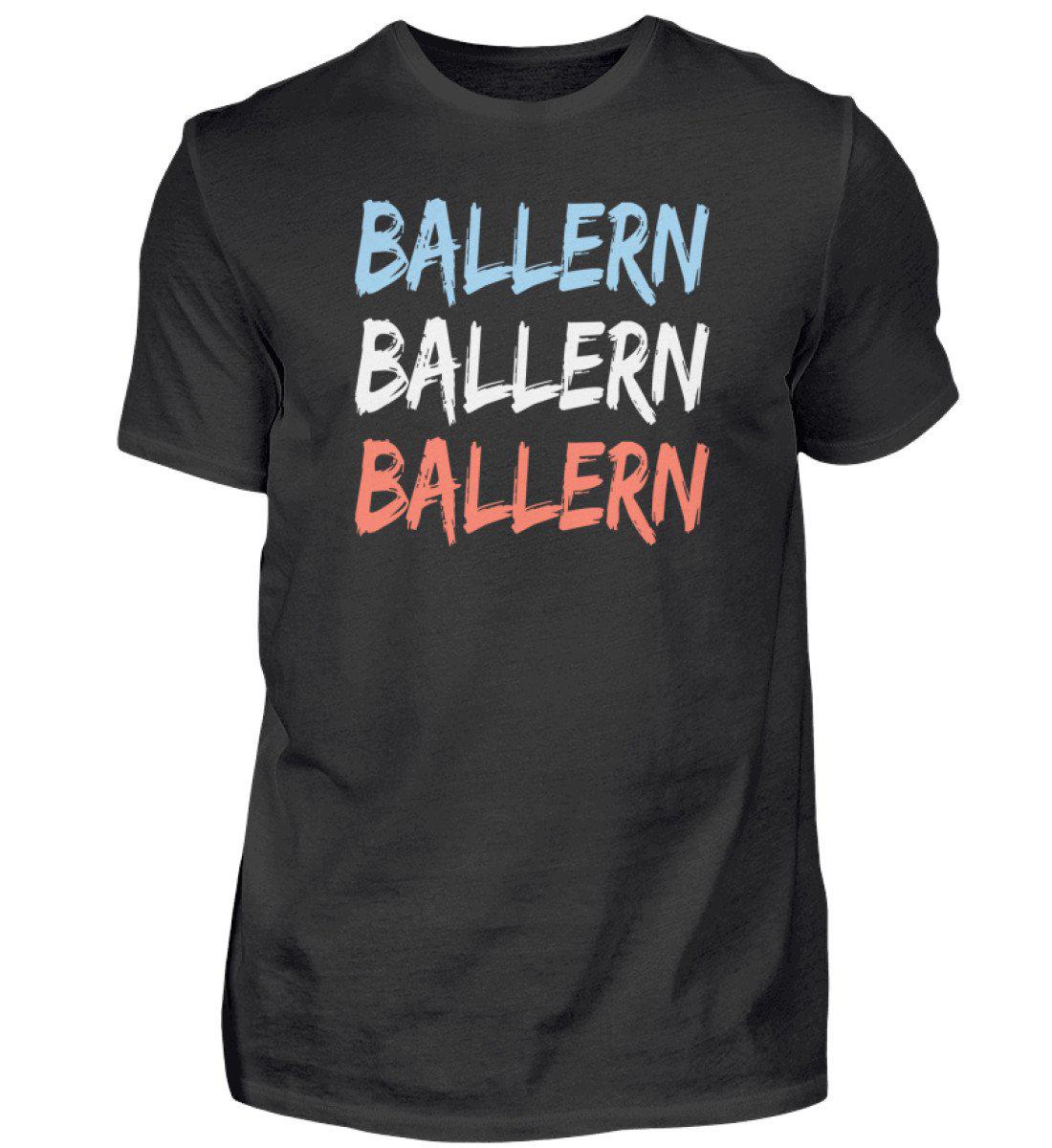 Ballern · Herren T-Shirt-Herren Basic T-Shirt-Black-S-Agrarstarz