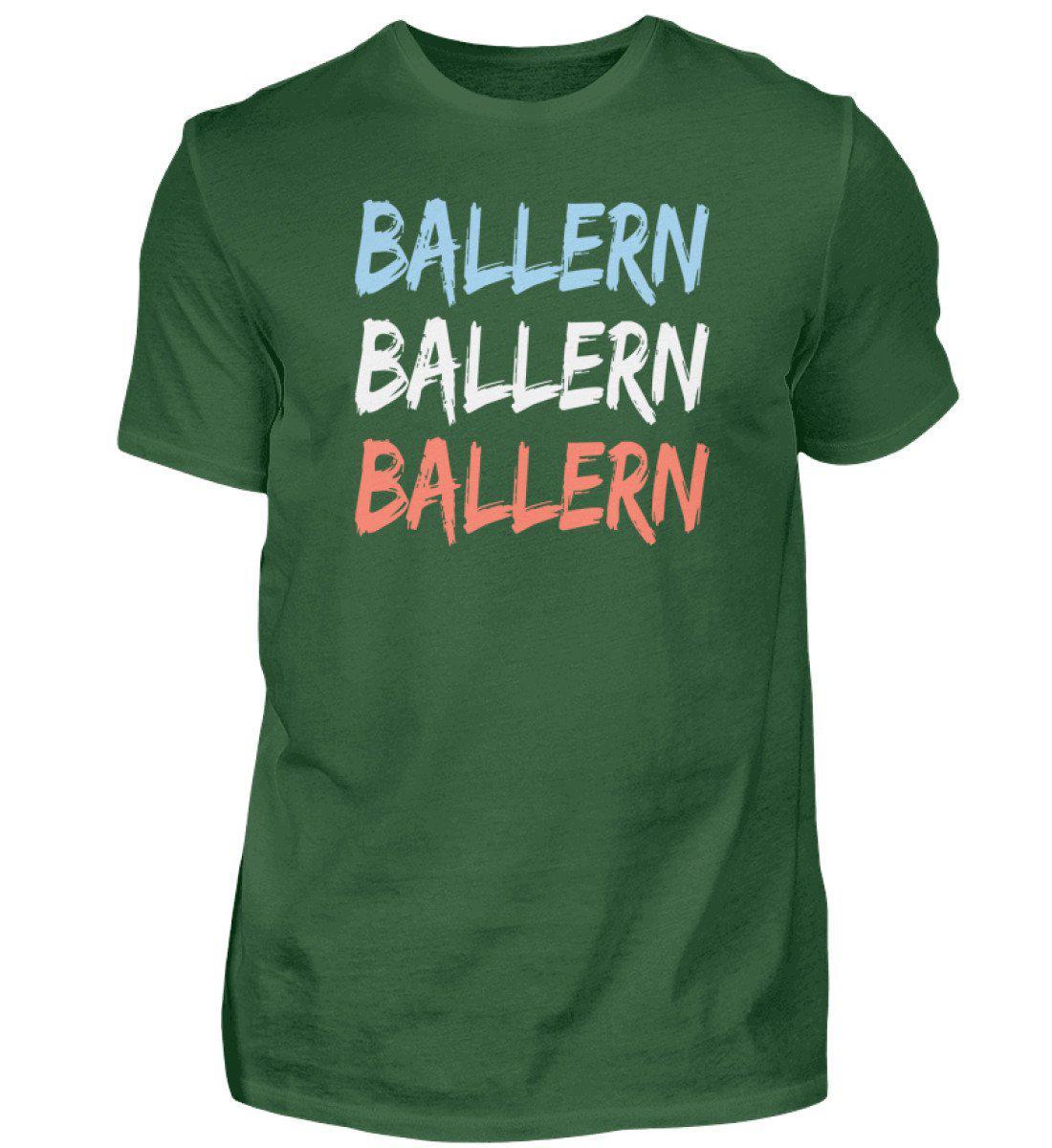 Ballern · Herren T-Shirt-Herren Basic T-Shirt-Bottle Green-S-Agrarstarz