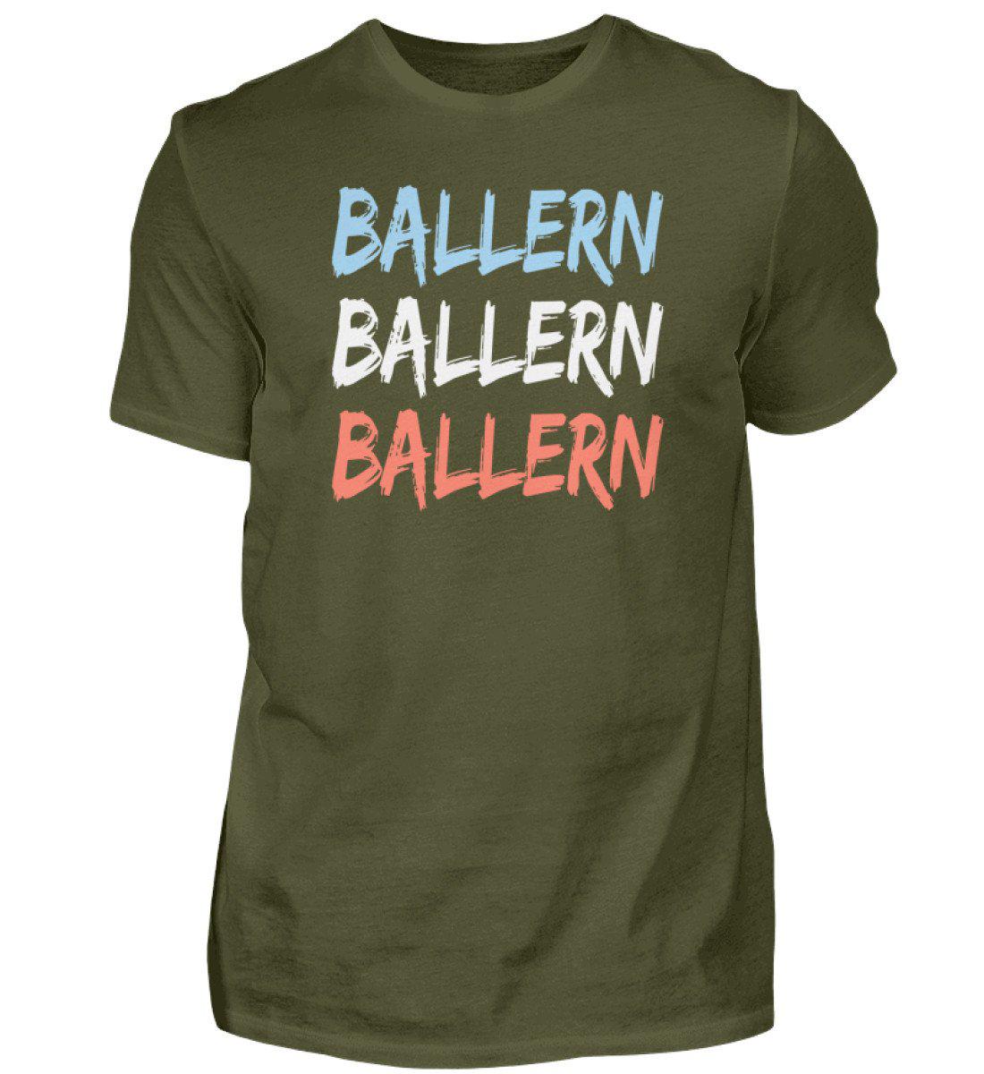 Ballern · Herren T-Shirt-Herren Basic T-Shirt-Urban Khaki-S-Agrarstarz