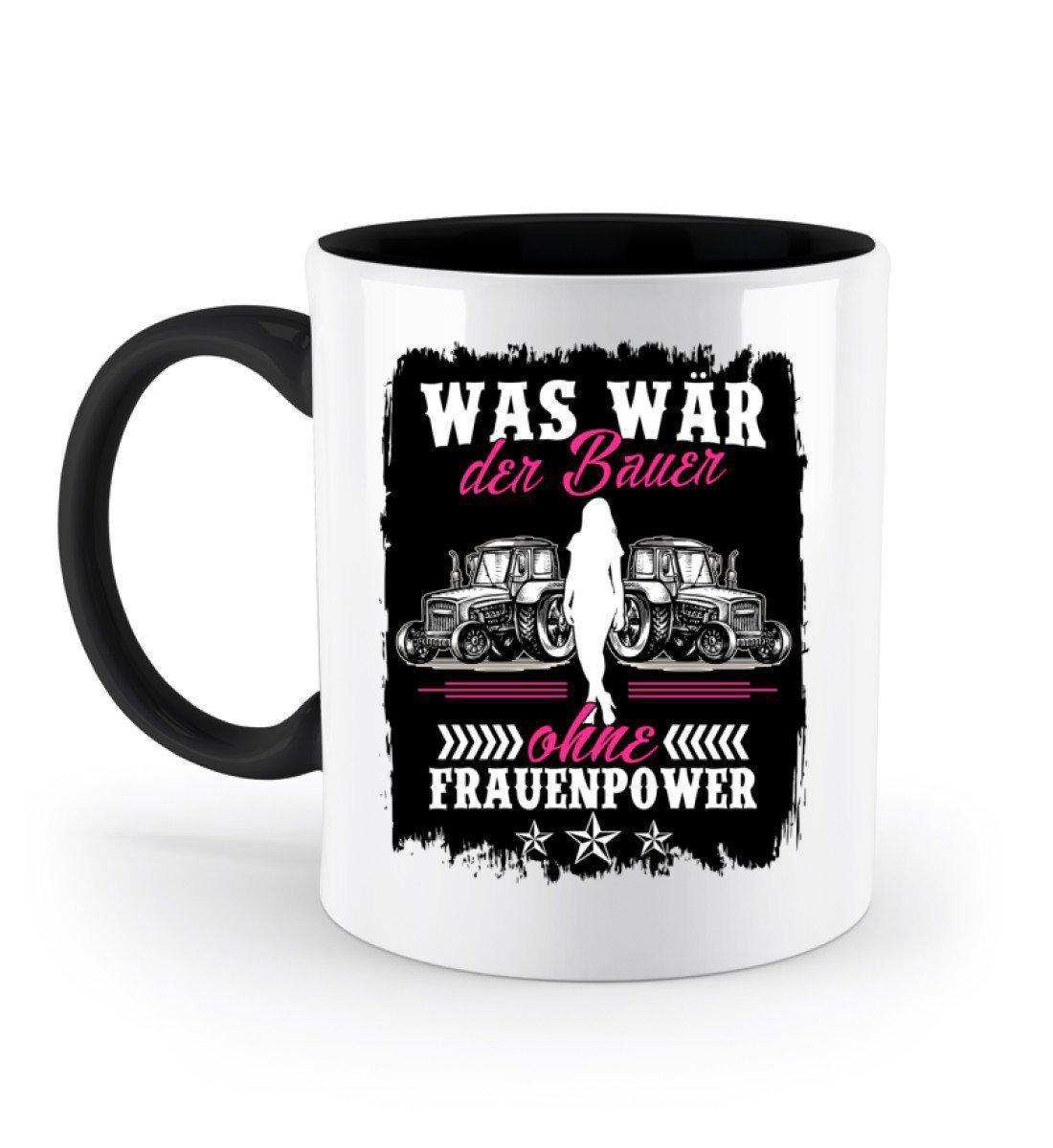 Bauer ohne Frauenpower · Keramik Tasse zweifarbig-Keramik Tasse Zweifarbig-Black-330ml-Agrarstarz