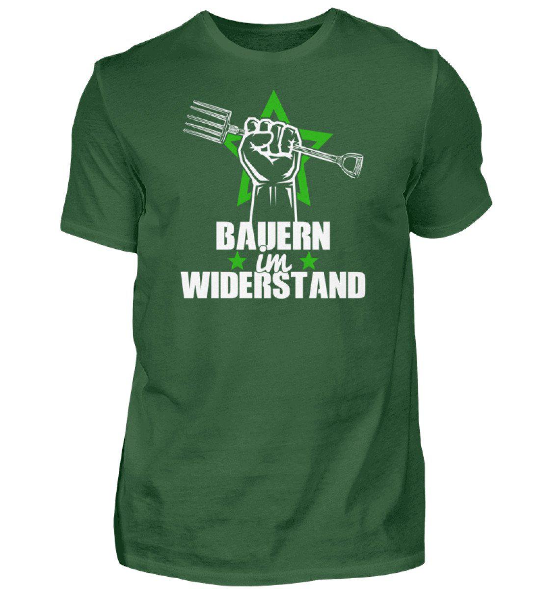 Bauern im Widerstand · Herren T-Shirt-Herren Basic T-Shirt-Bottle Green-S-Agrarstarz