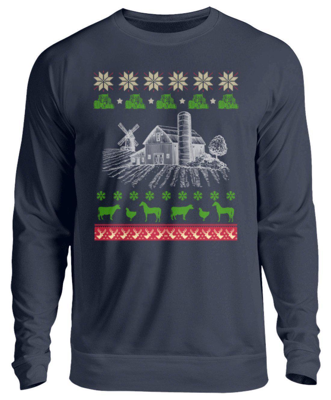 Bauernhof 2 Ugly Christmas · Unisex Sweatshirt Pullover-Unisex Sweatshirt-Oxford Navy-S-Agrarstarz