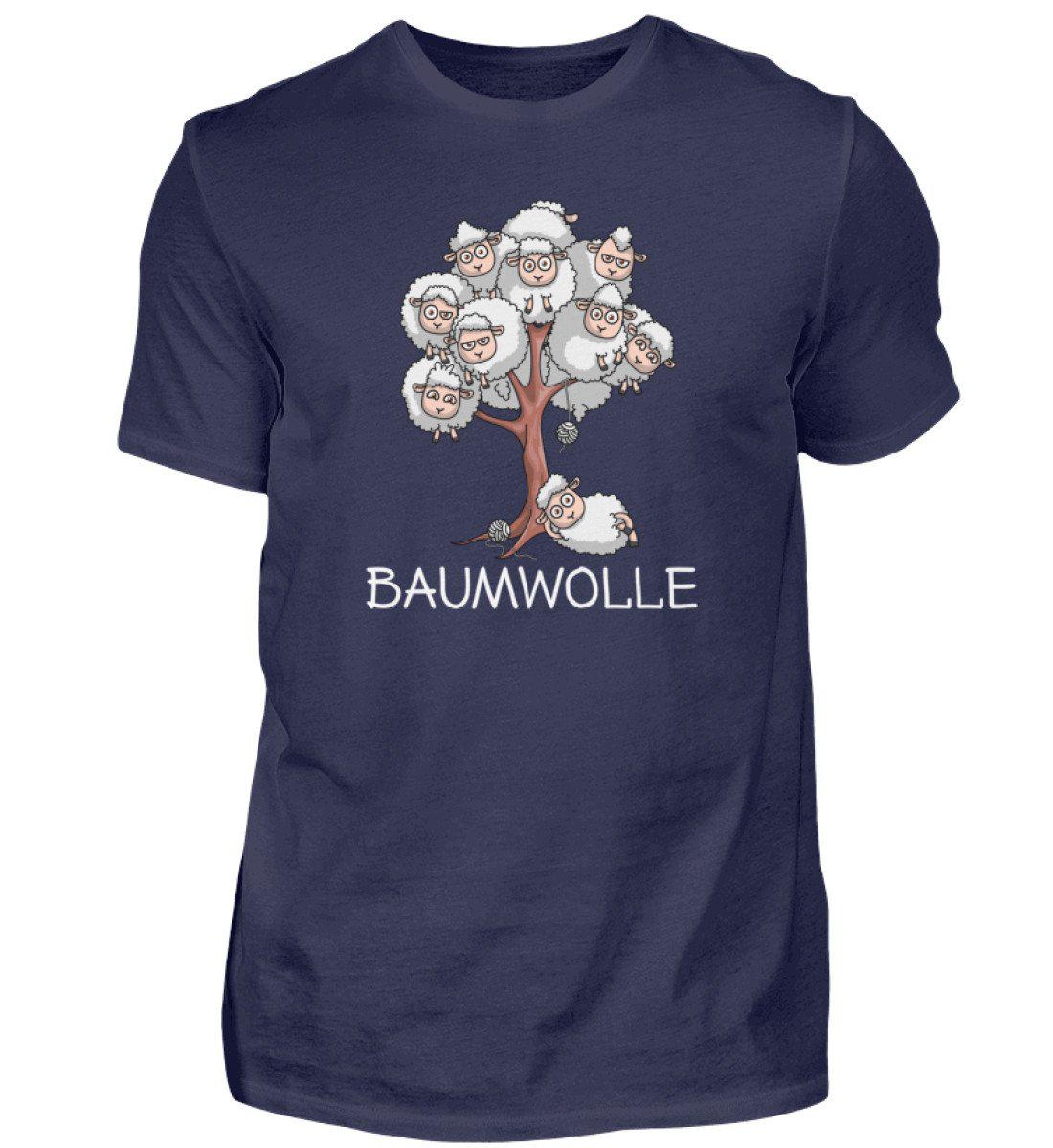 Baumwolle Schafe - Herren Shirt-Herren Basic T-Shirt-Navy-S-Agrarstarz