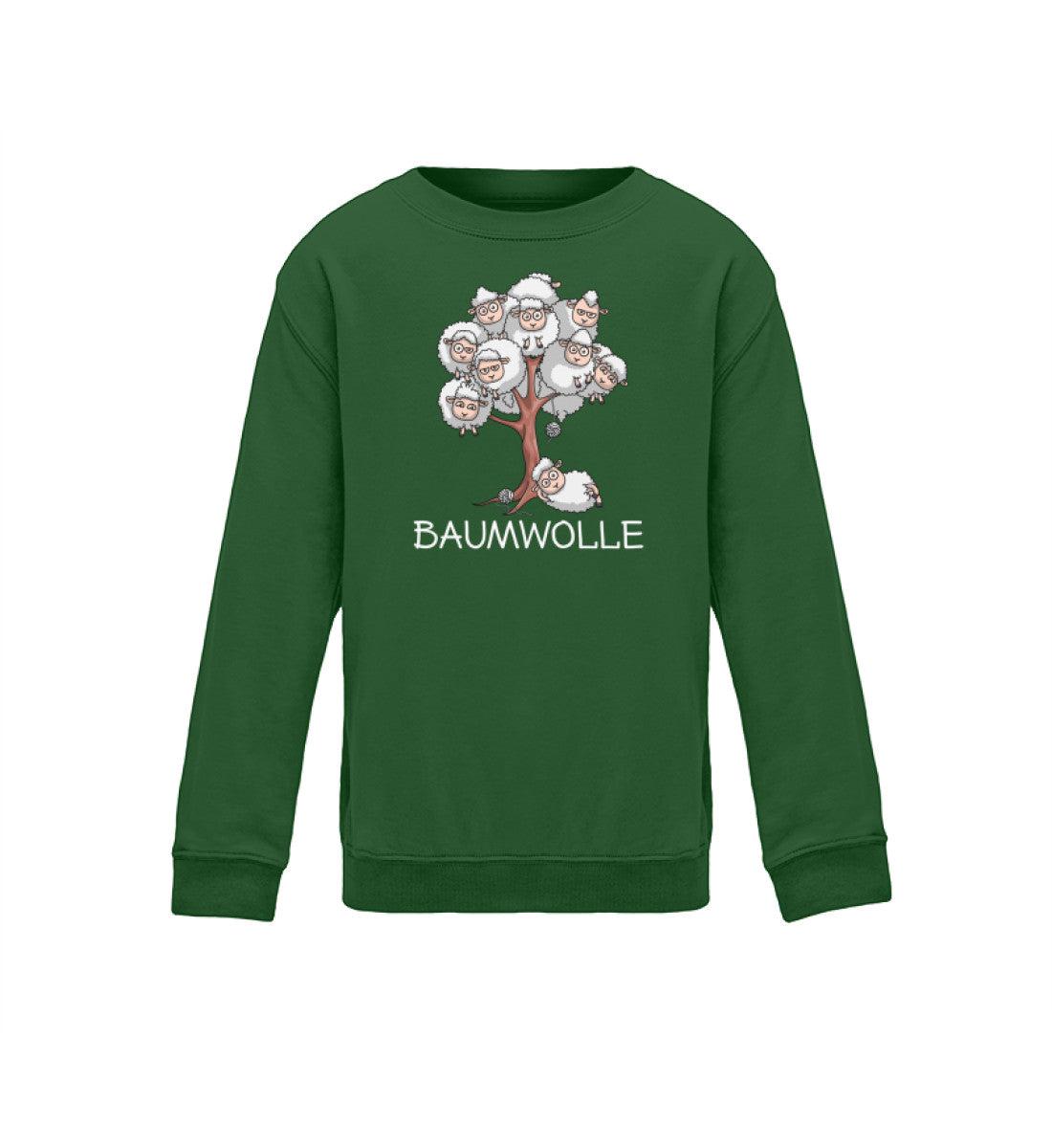 Baumwolle Schafe · Kinder Sweatshirt-Kinder Sweatshirt-Bottle Green-12/14 (152/164)-Agrarstarz