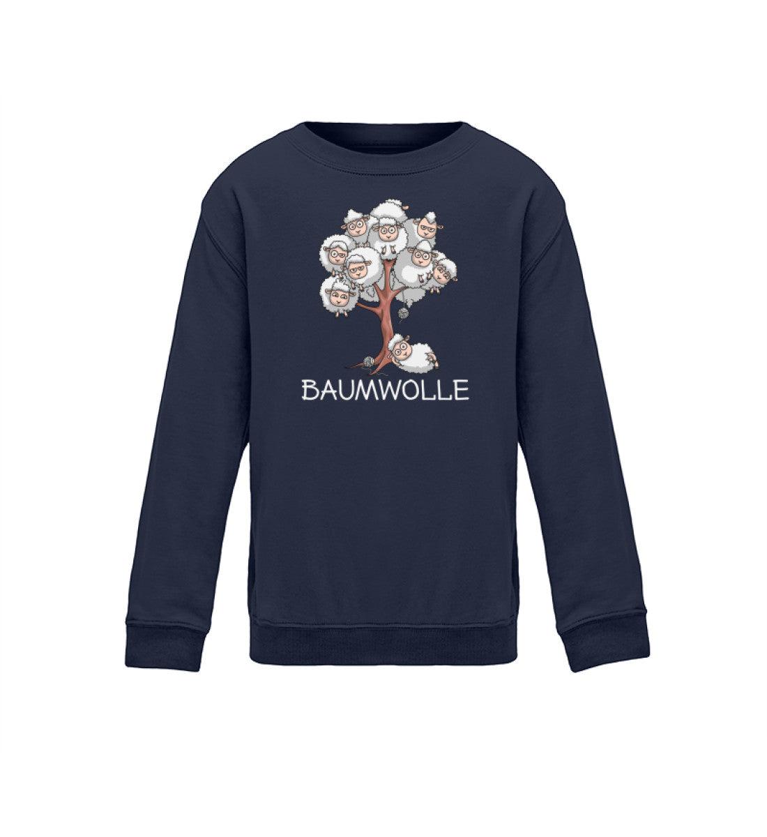 Baumwolle Schafe · Kinder Sweatshirt-Kinder Sweatshirt-Oxford Navy-12/14 (152/164)-Agrarstarz