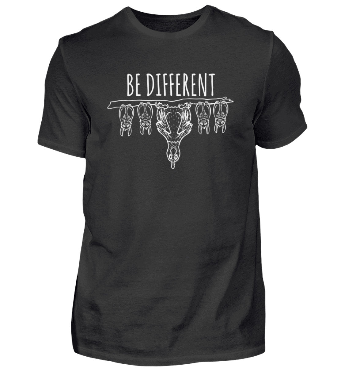 Be different Hühner · Herren T-Shirt-Herren Basic T-Shirt-Black-S-Agrarstarz