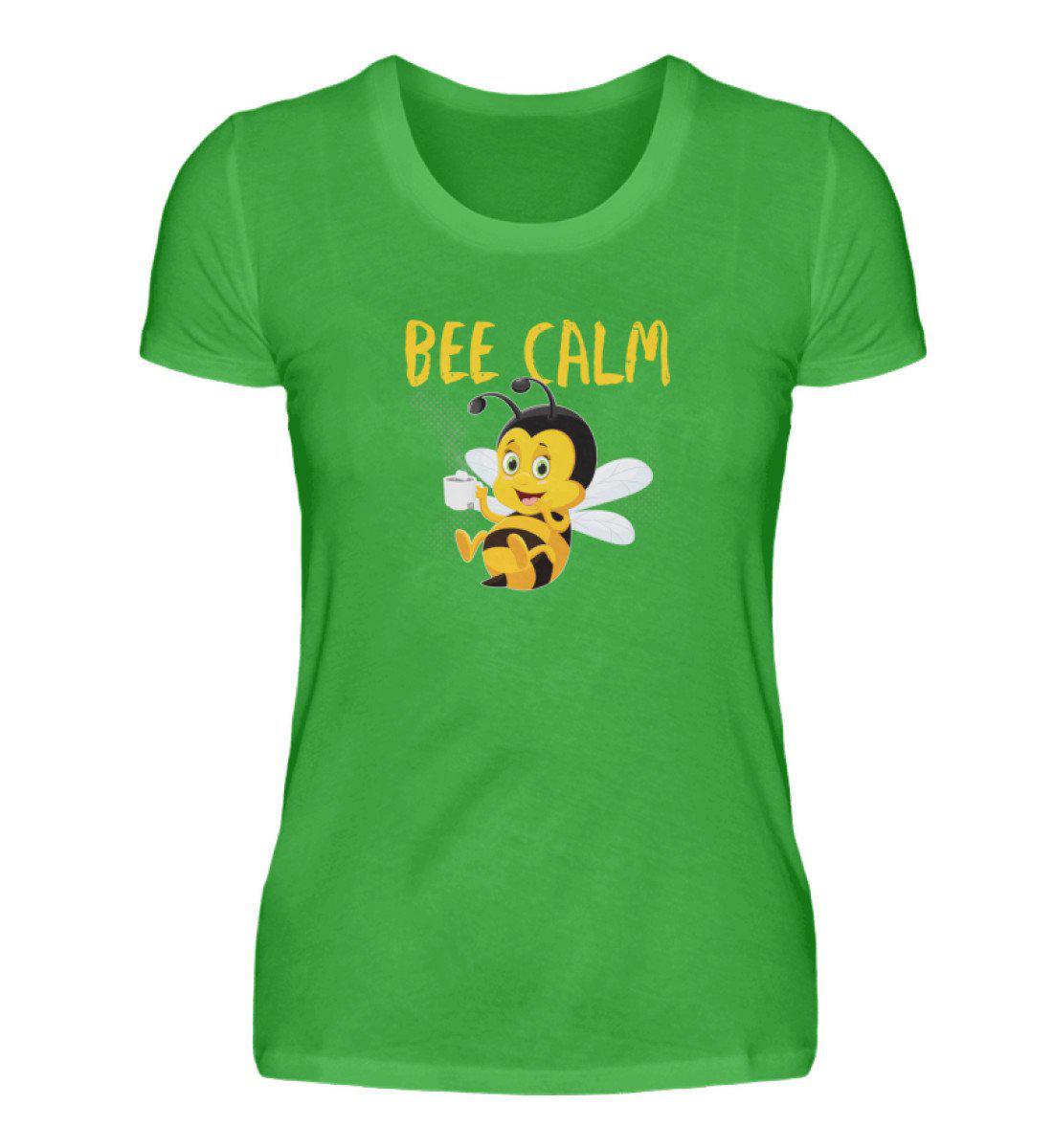 Bee calm · Damen T-Shirt-Damen Basic T-Shirt-Green Apple-S-Agrarstarz