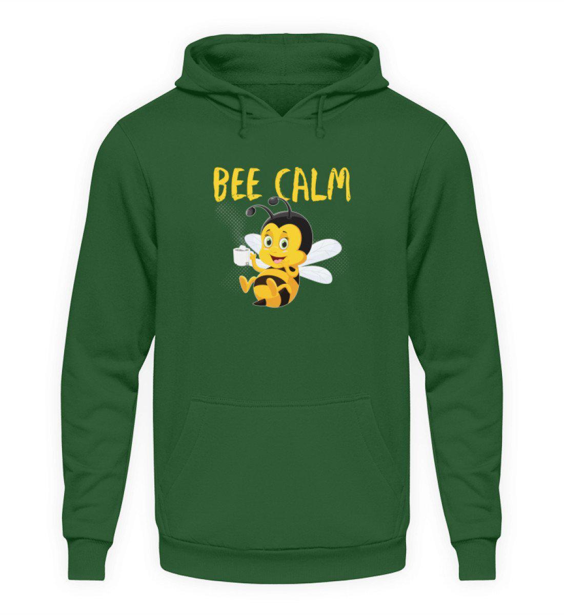 Bee calm · Unisex Kapuzenpullover Hoodie-Unisex Hoodie-Bottle Green-S-Agrarstarz