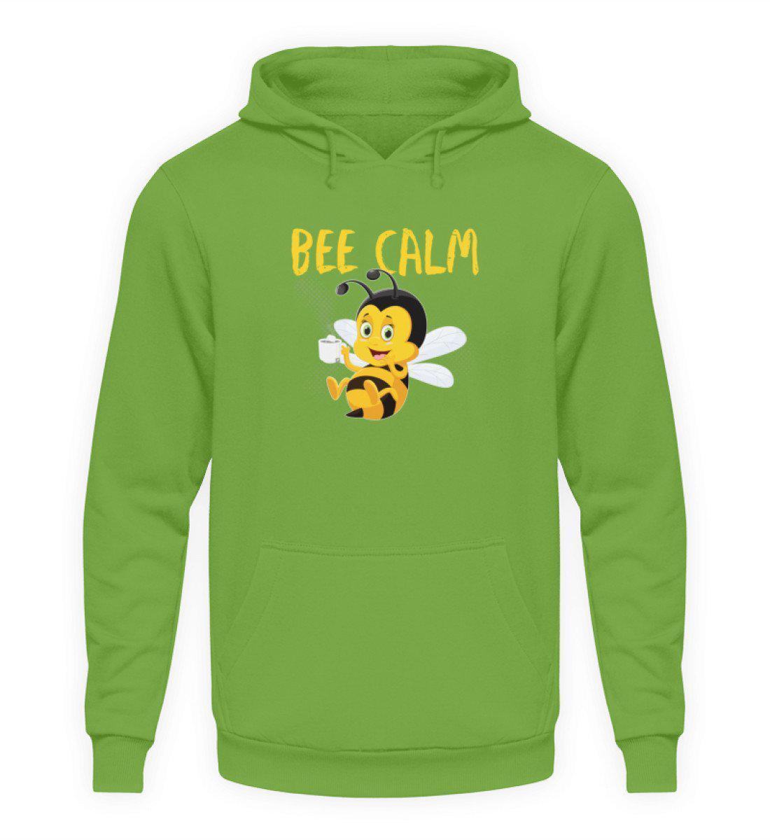 Bee calm · Unisex Kapuzenpullover Hoodie-Unisex Hoodie-LimeGreen-S-Agrarstarz