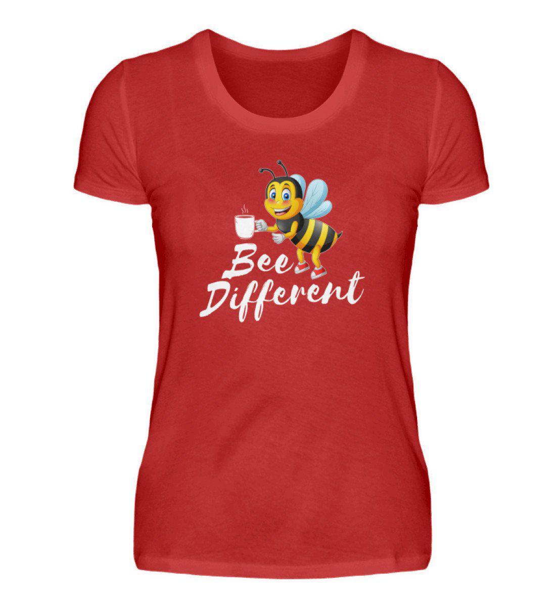 Bee different · Damen T-Shirt-Damen Basic T-Shirt-Red-S-Agrarstarz